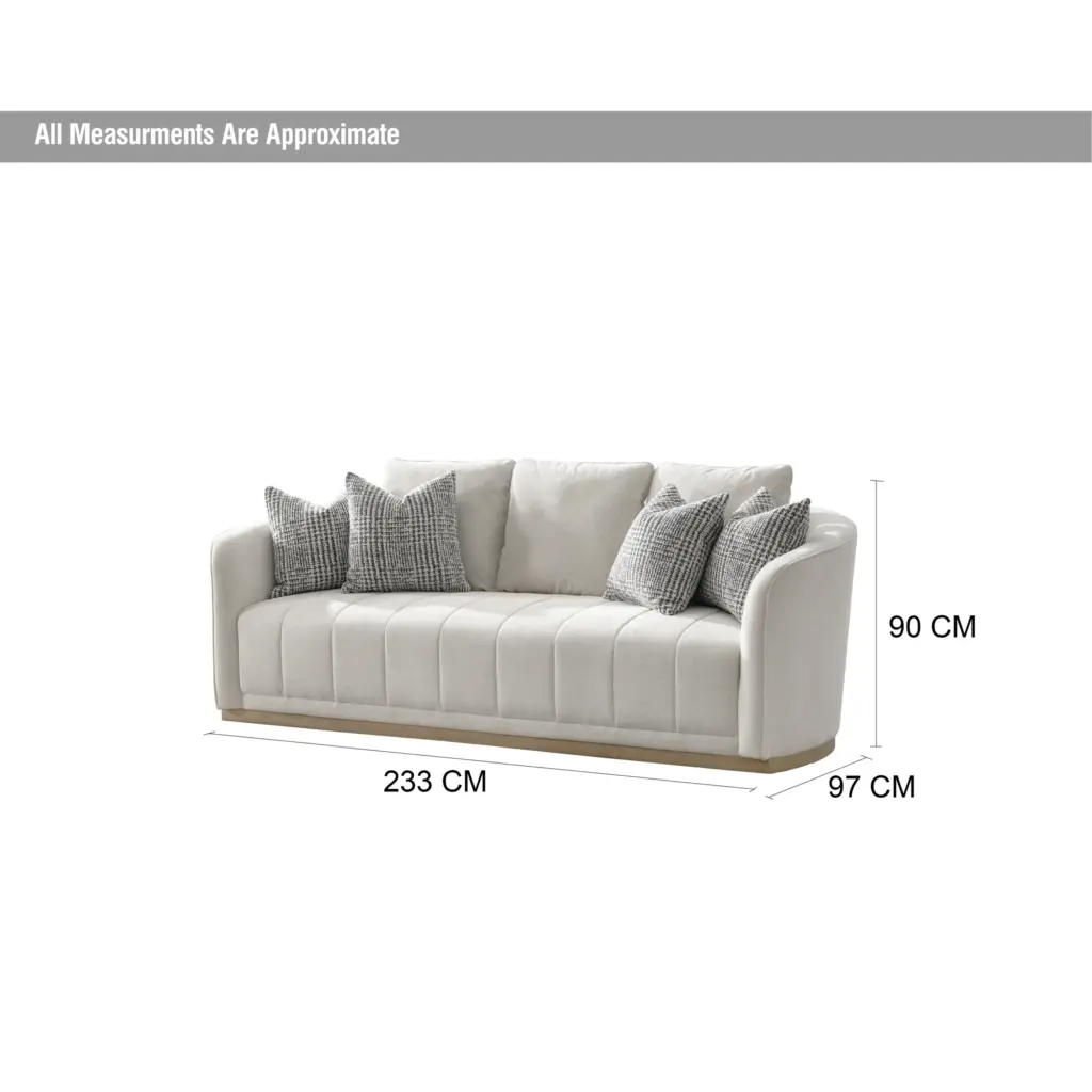Nora 3seater Dim United Furniture