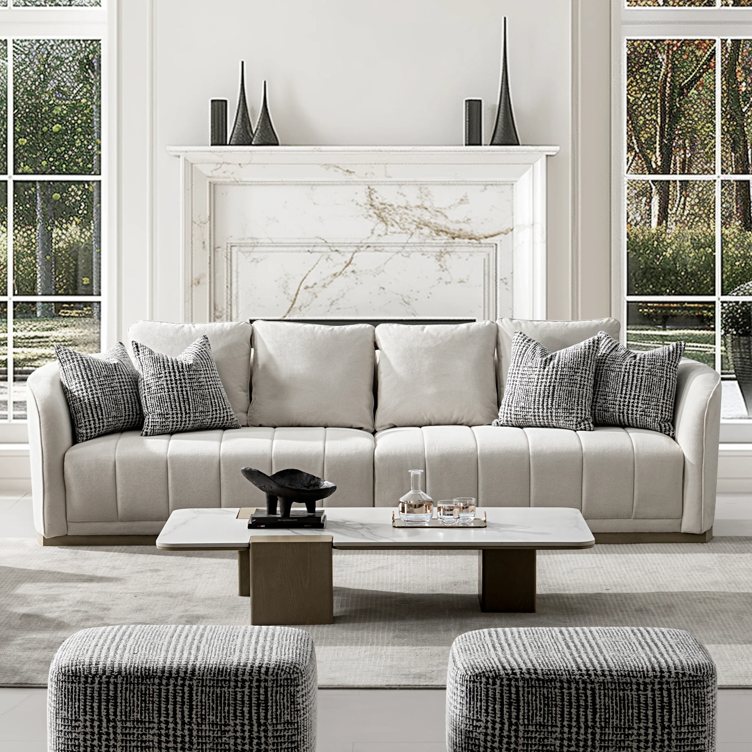 Nora 4seater Bg United Furniture