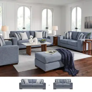 Belvoir Sofa Set (3+2) - Denim