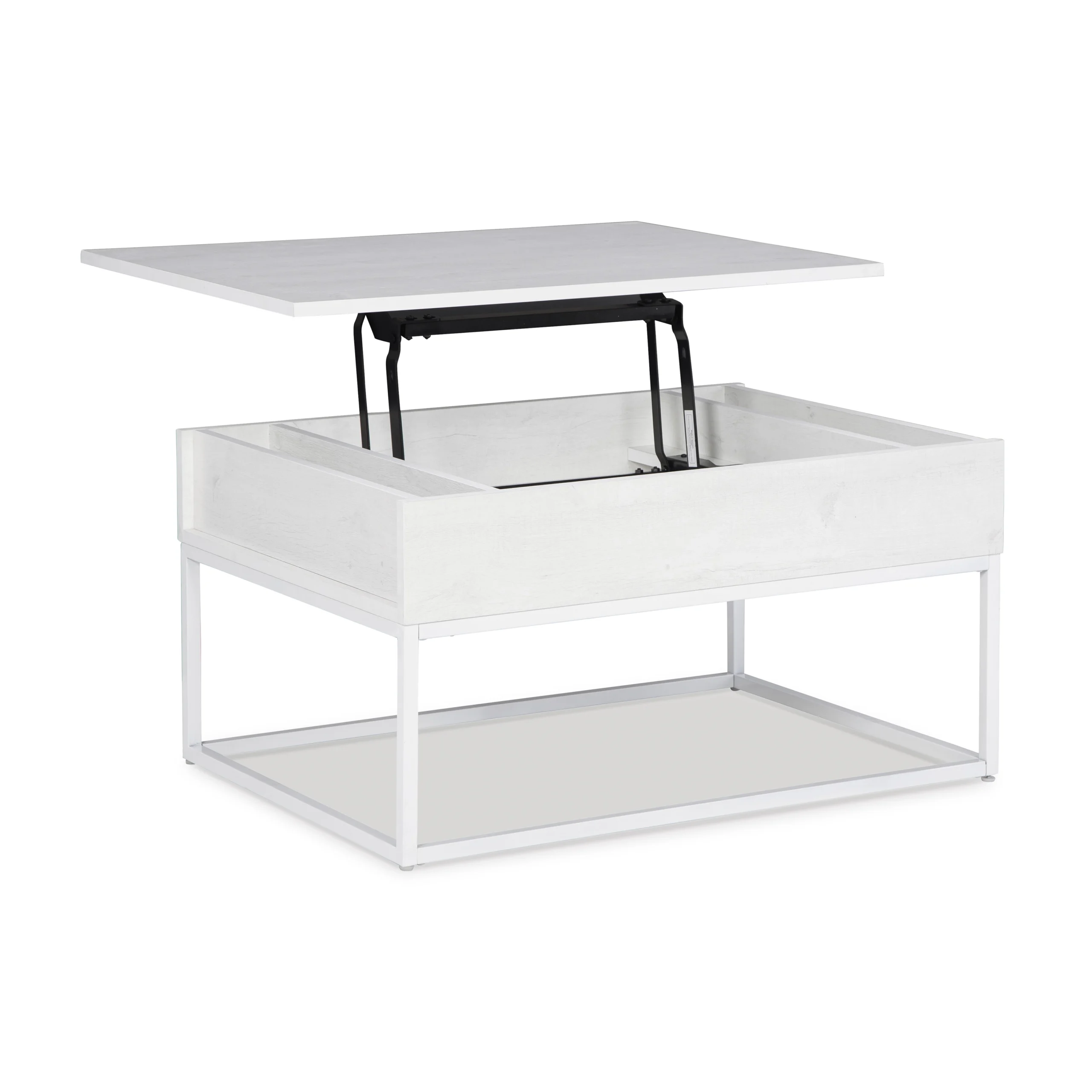 Deznee Lift Top Cocktail Table Open United Furniture
