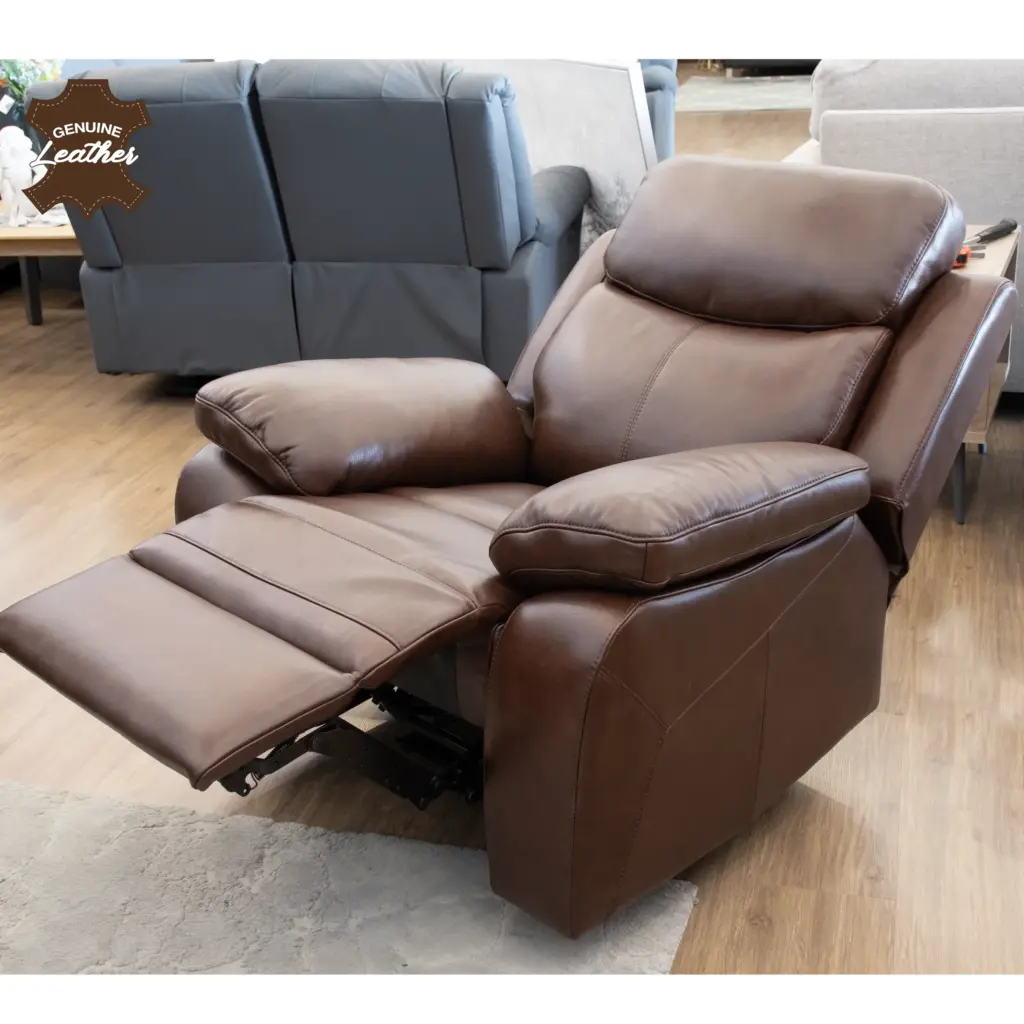 Kadoma 1Seater Open Recliner Scaled Leather United Furniture
