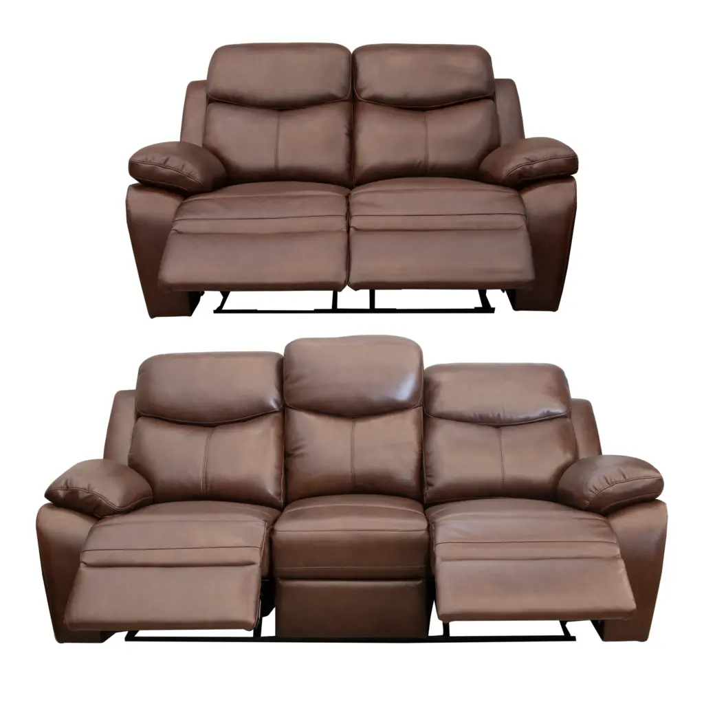 Kadoma Recliner Sofa Set 2 Brown United Furniture