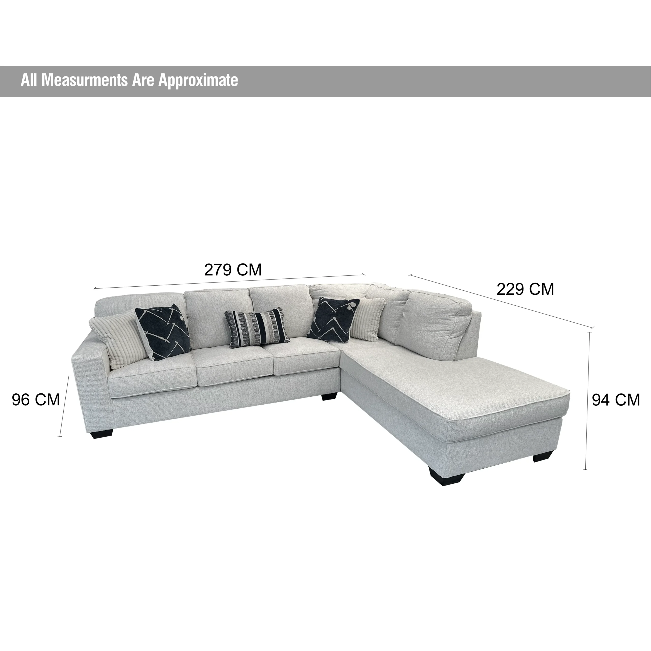 Alyadria Corner Sofa Dim United Furniture