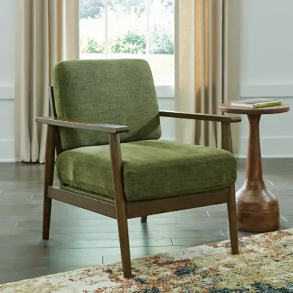 Bixler Showood Accent Chair - Olive