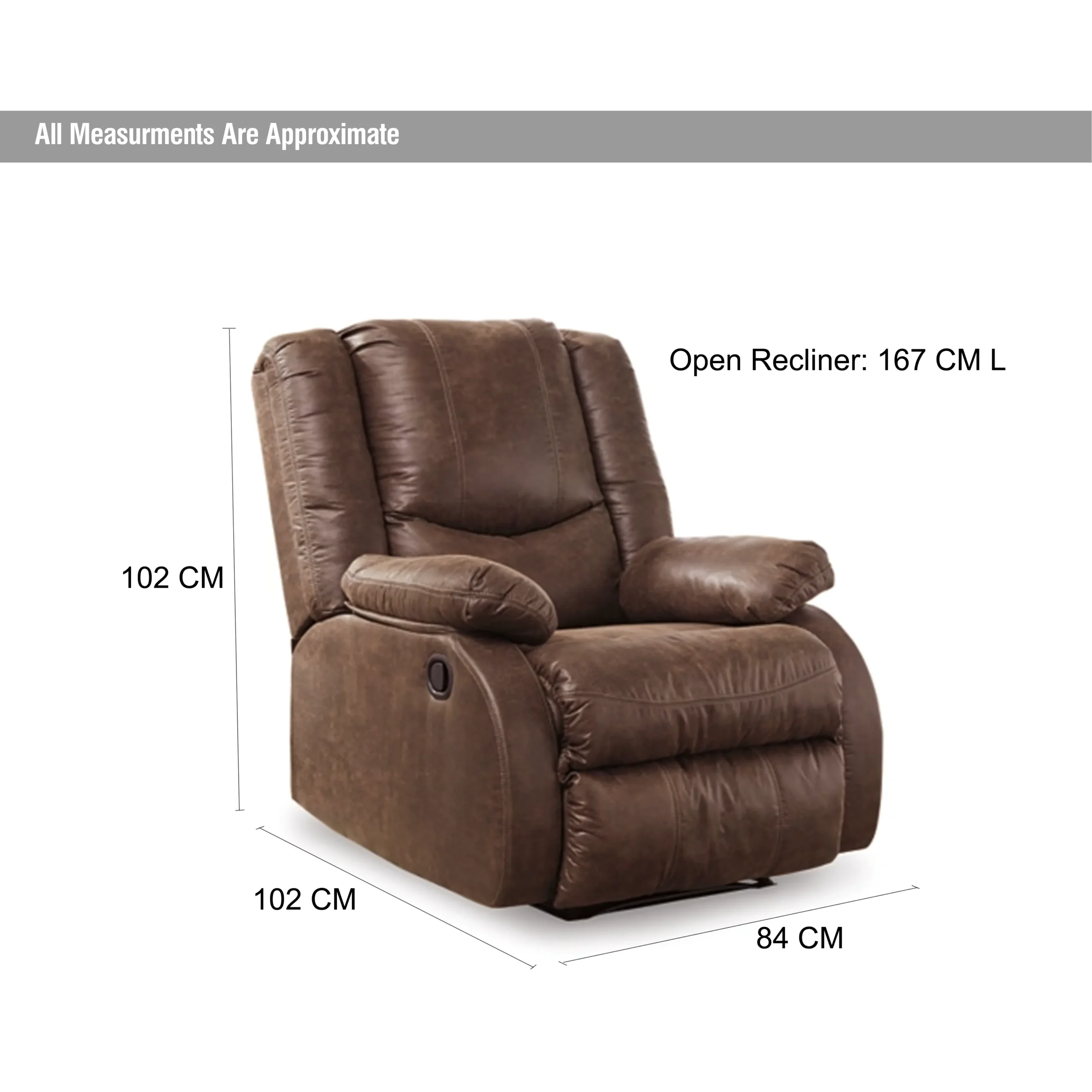 Bladewood Recliner Dim United Furniture