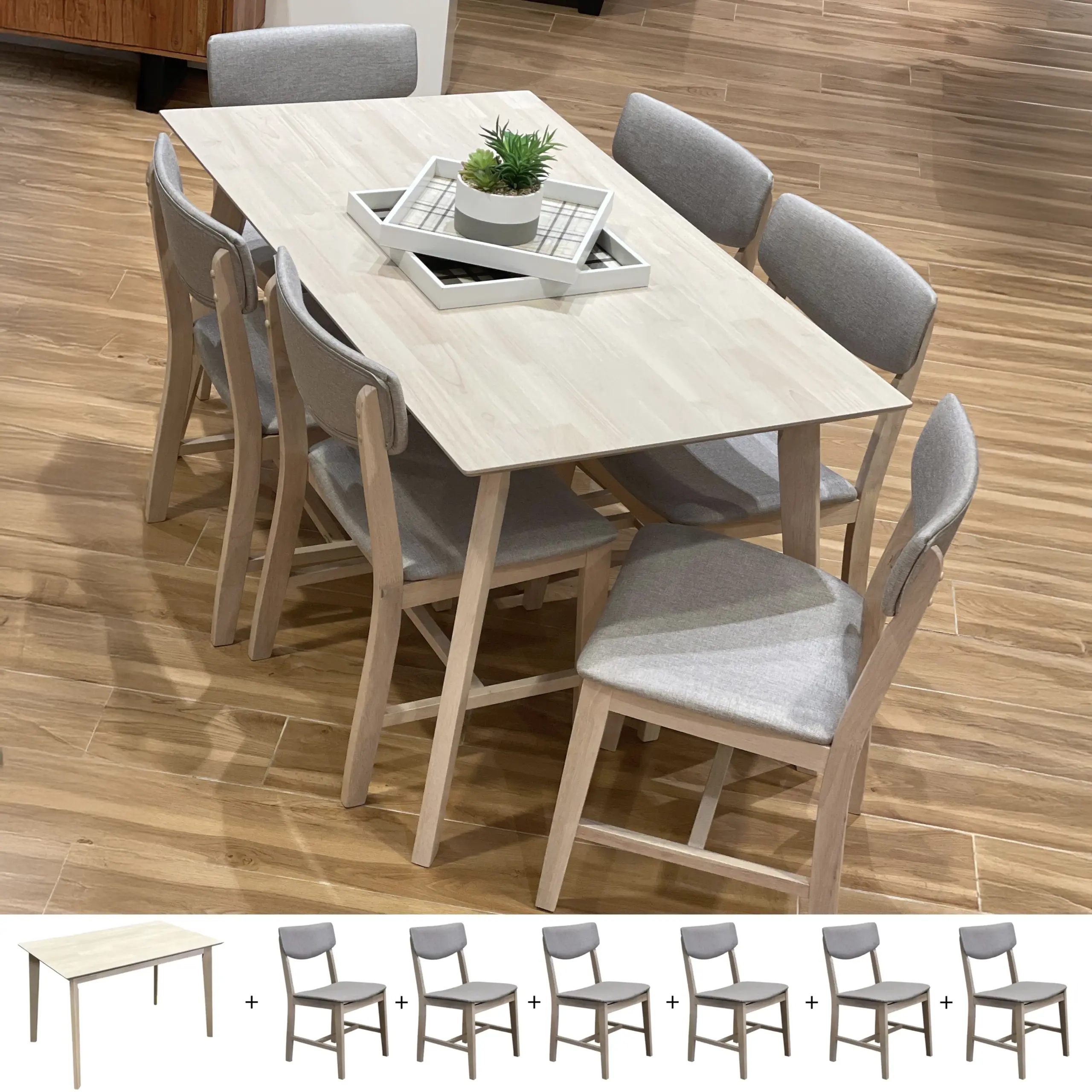 Fasano 6 Seater Dining Set C United Furniture