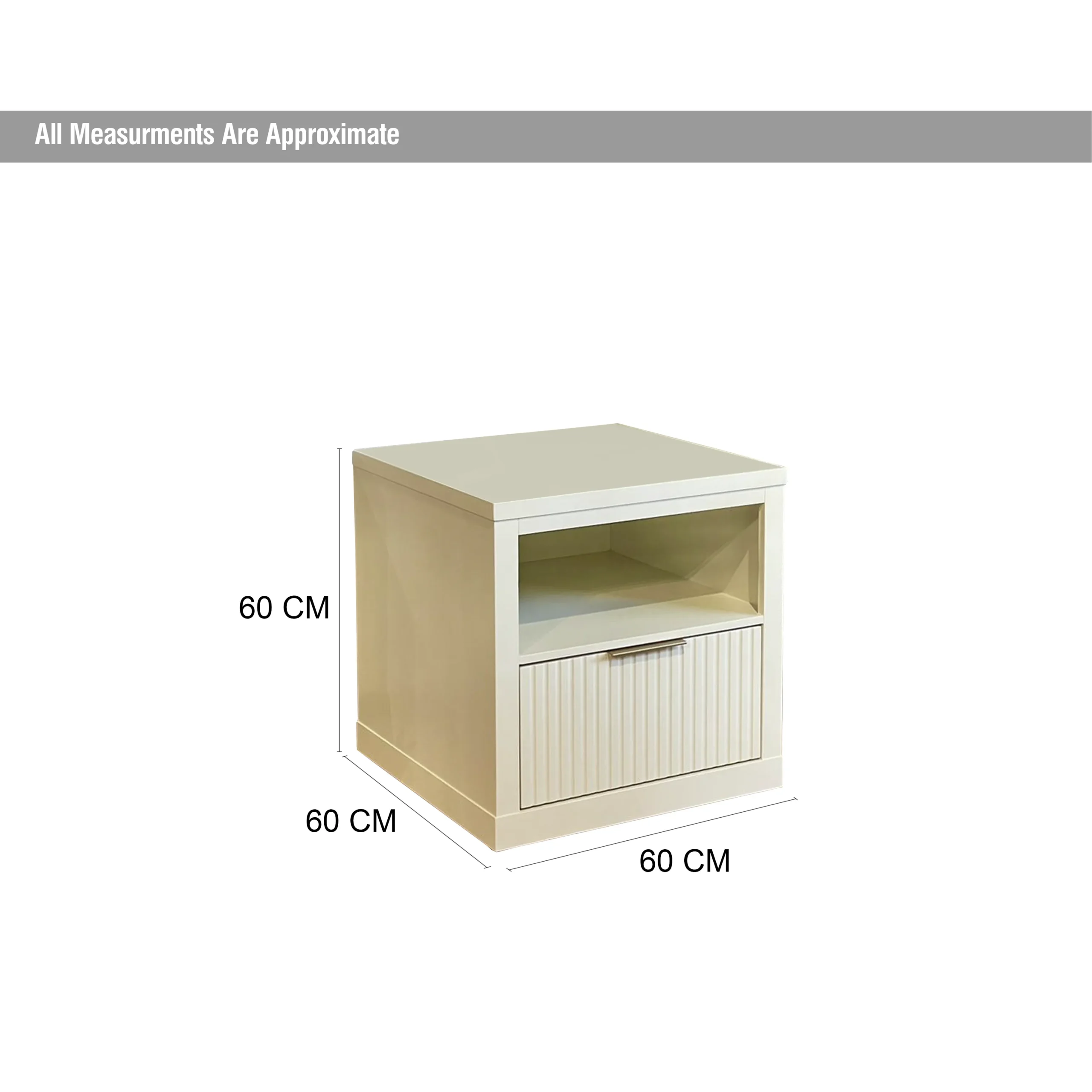 Flute End Table Dim United Furniture