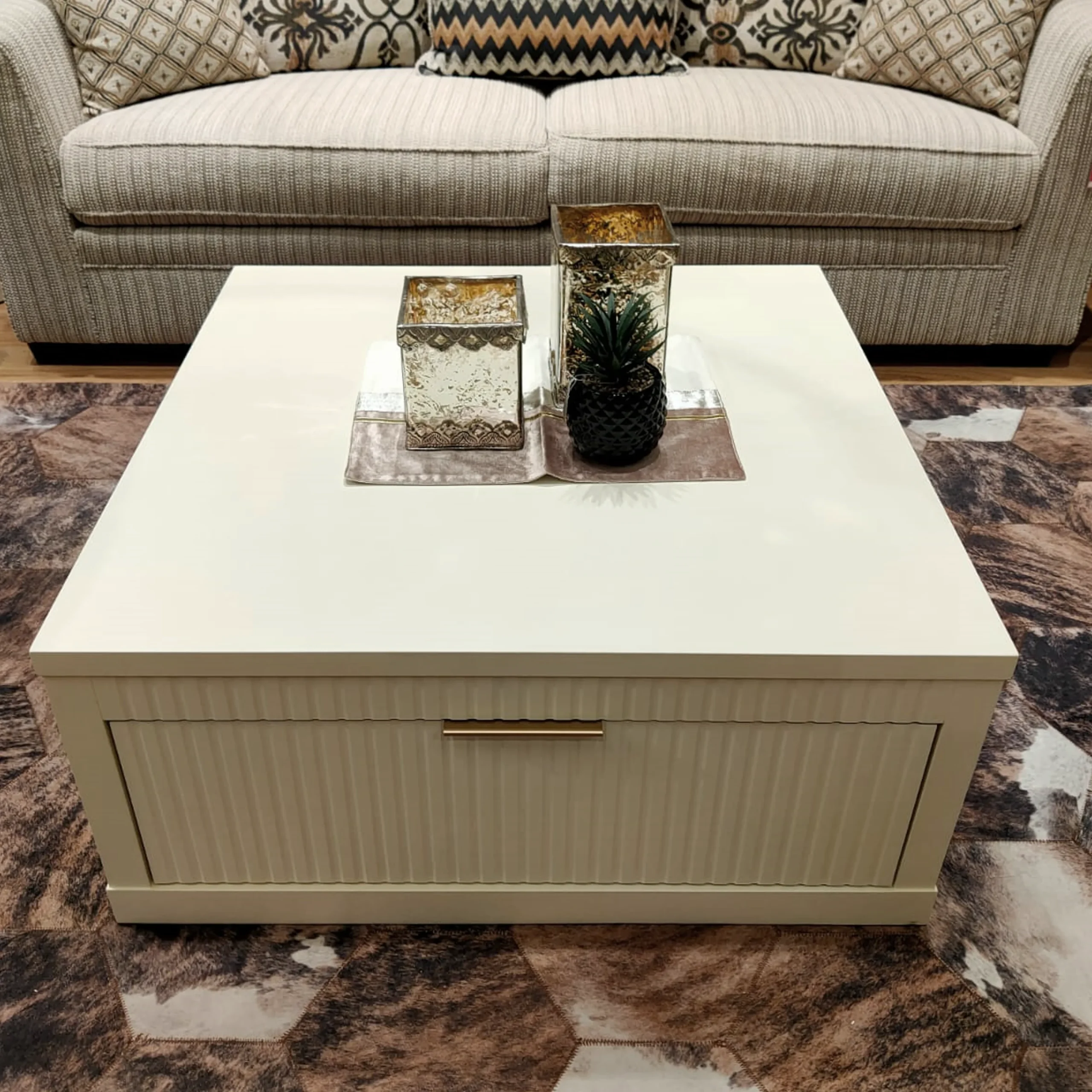 Flute Square Coffeetable 4 United Furniture