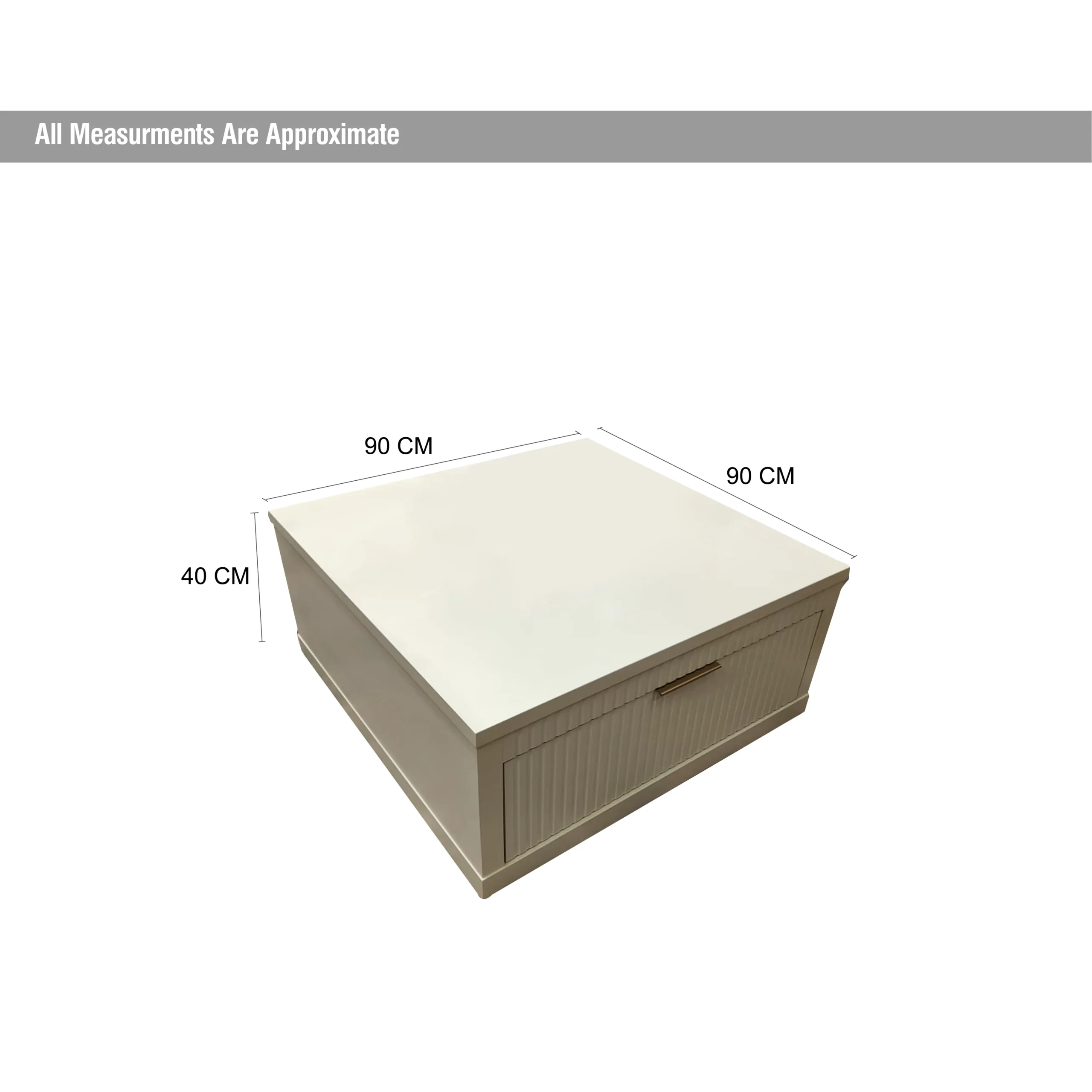 Flute Square Coffeetable Dim United Furniture