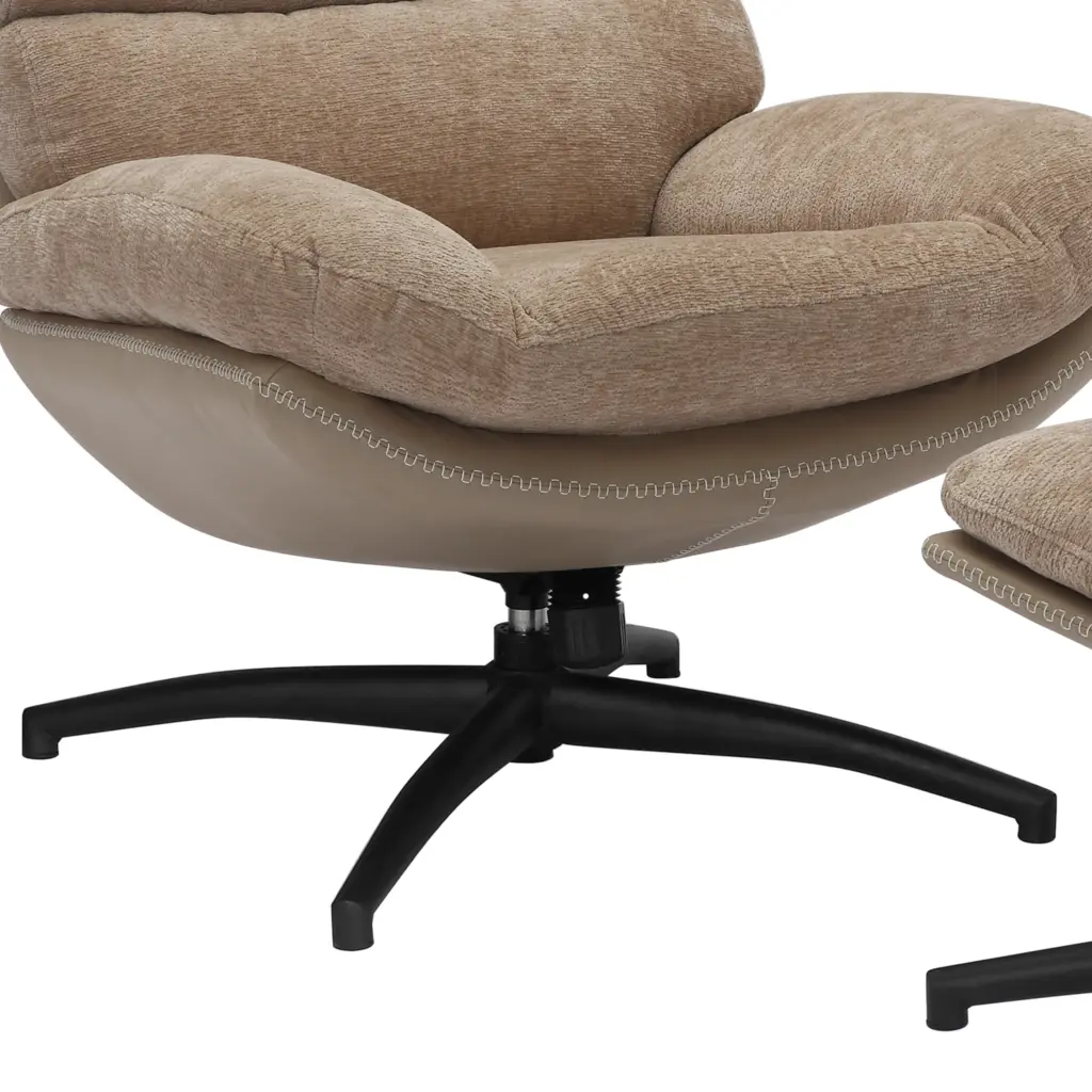 Howell Swivel Accent Chair Beige Swatch United Furniture