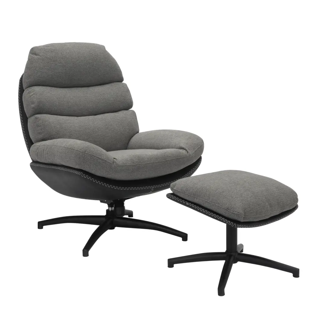 Howell Swivel Accent Chair Grey United Furniture