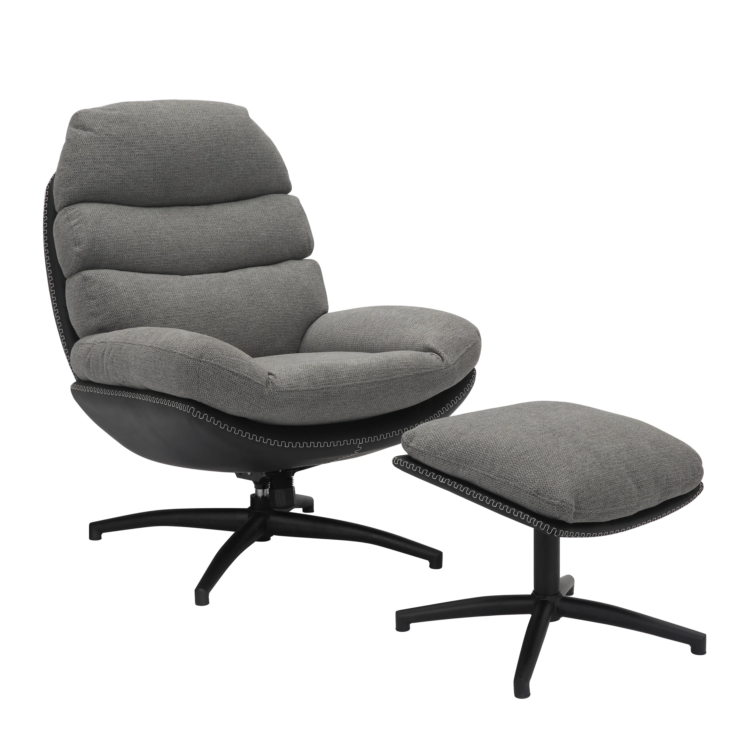 Howell Swivel Accent Chair Grey United Furniture