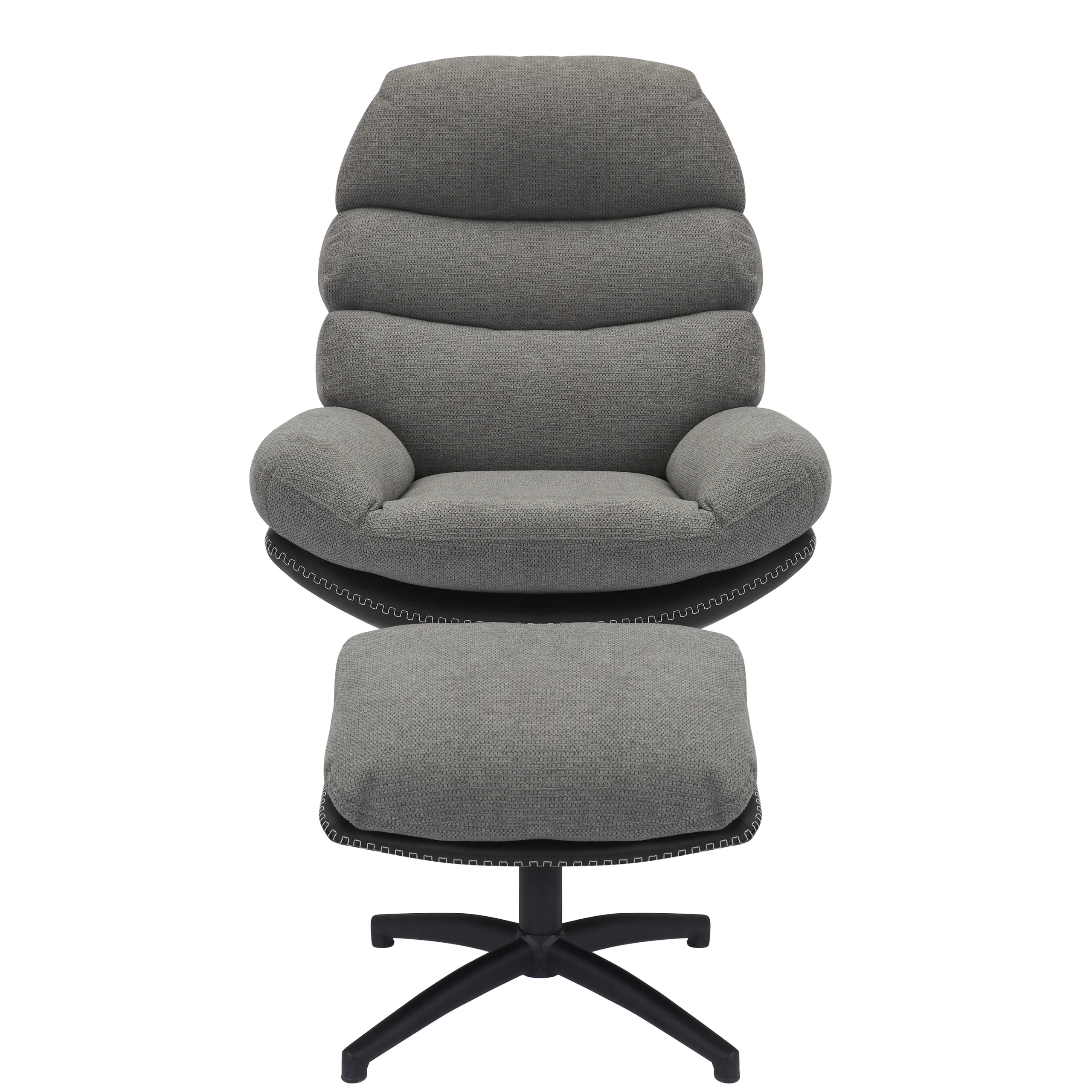 Howell Swivel Accent Chair Grey Front United Furniture