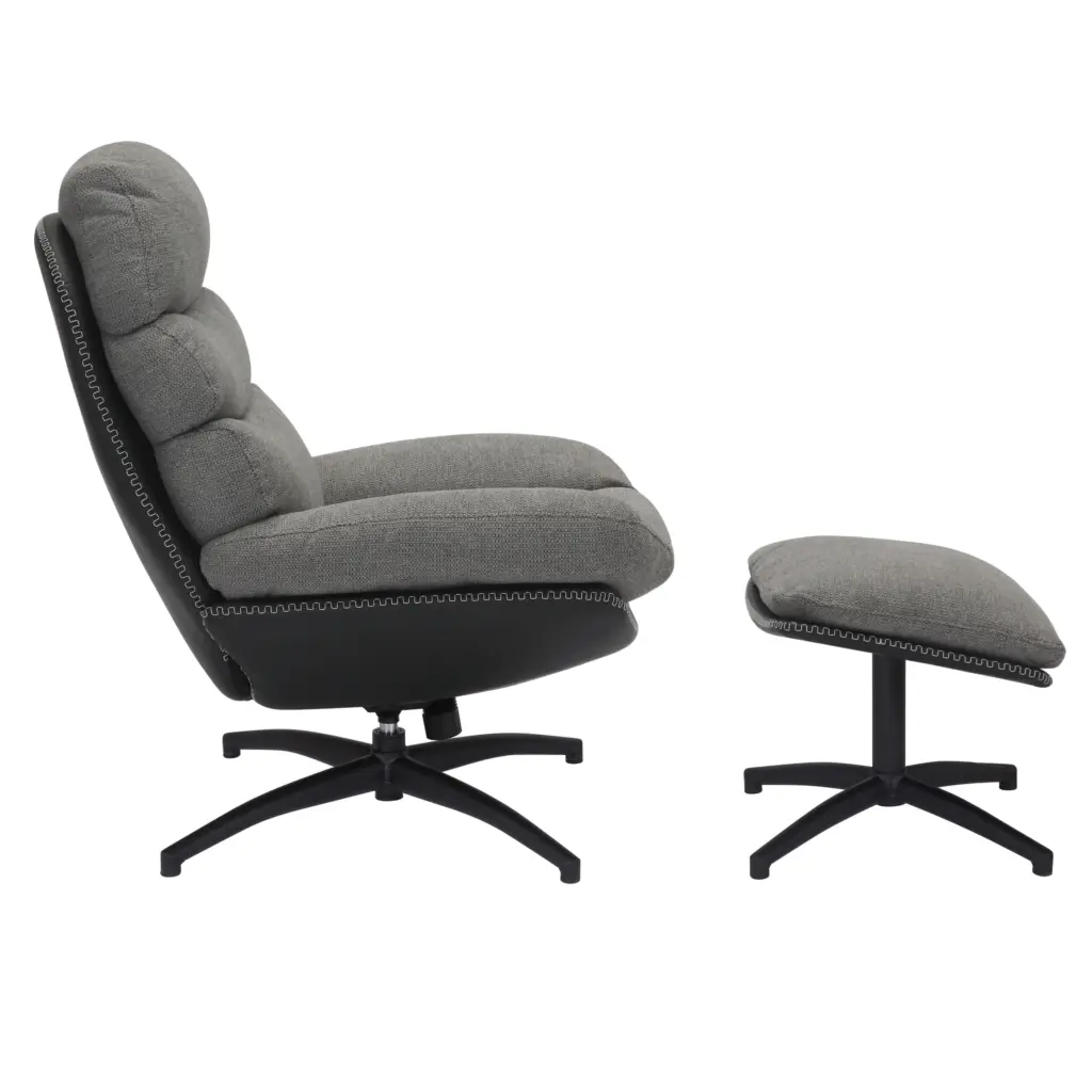 Howell Swivel Accent Chair Grey Side United Furniture