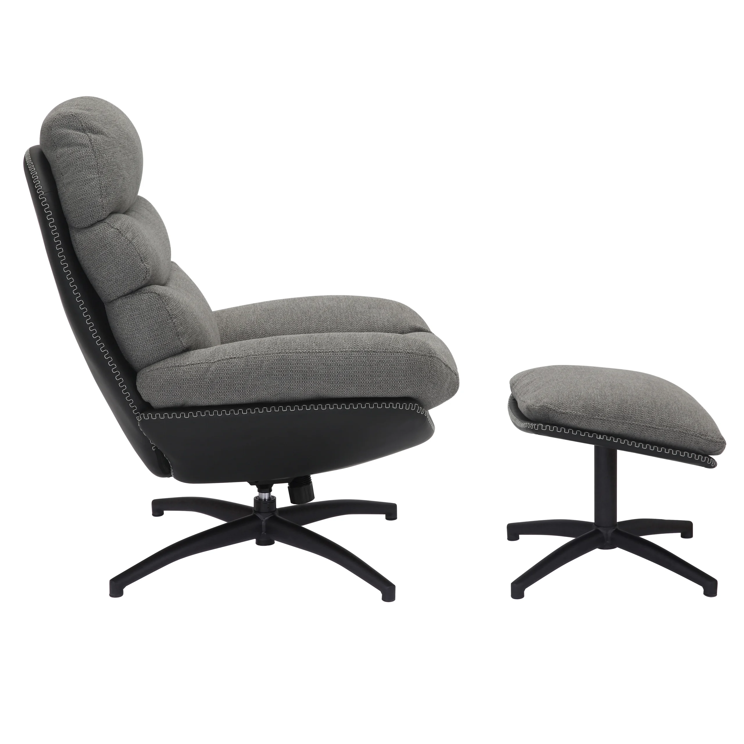 Howell Swivel Accent Chair Grey Side United Furniture