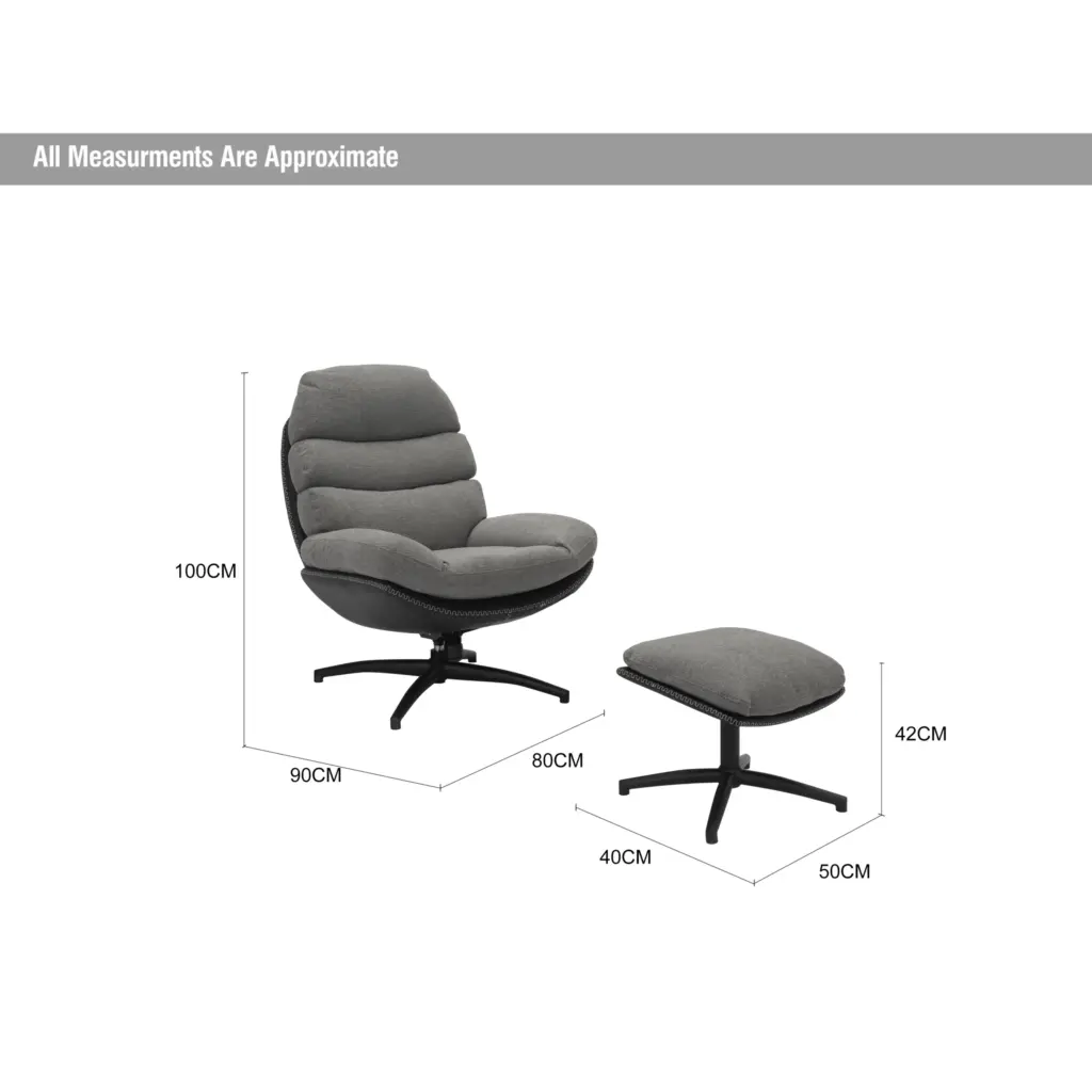 Howell Swivel Accent Chair Grey Swatch Dia United Furniture