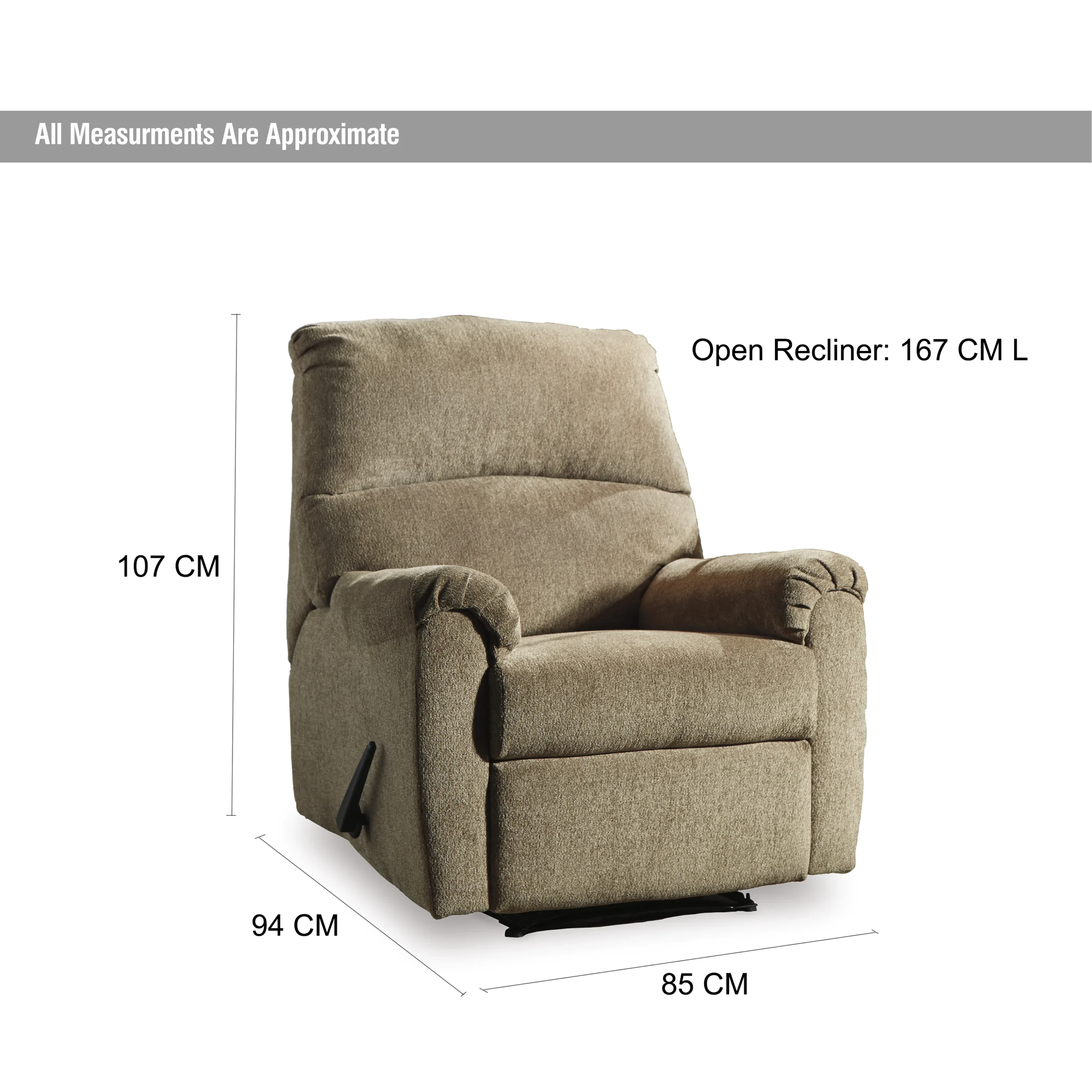 Nerviano Recliner Dim United Furniture