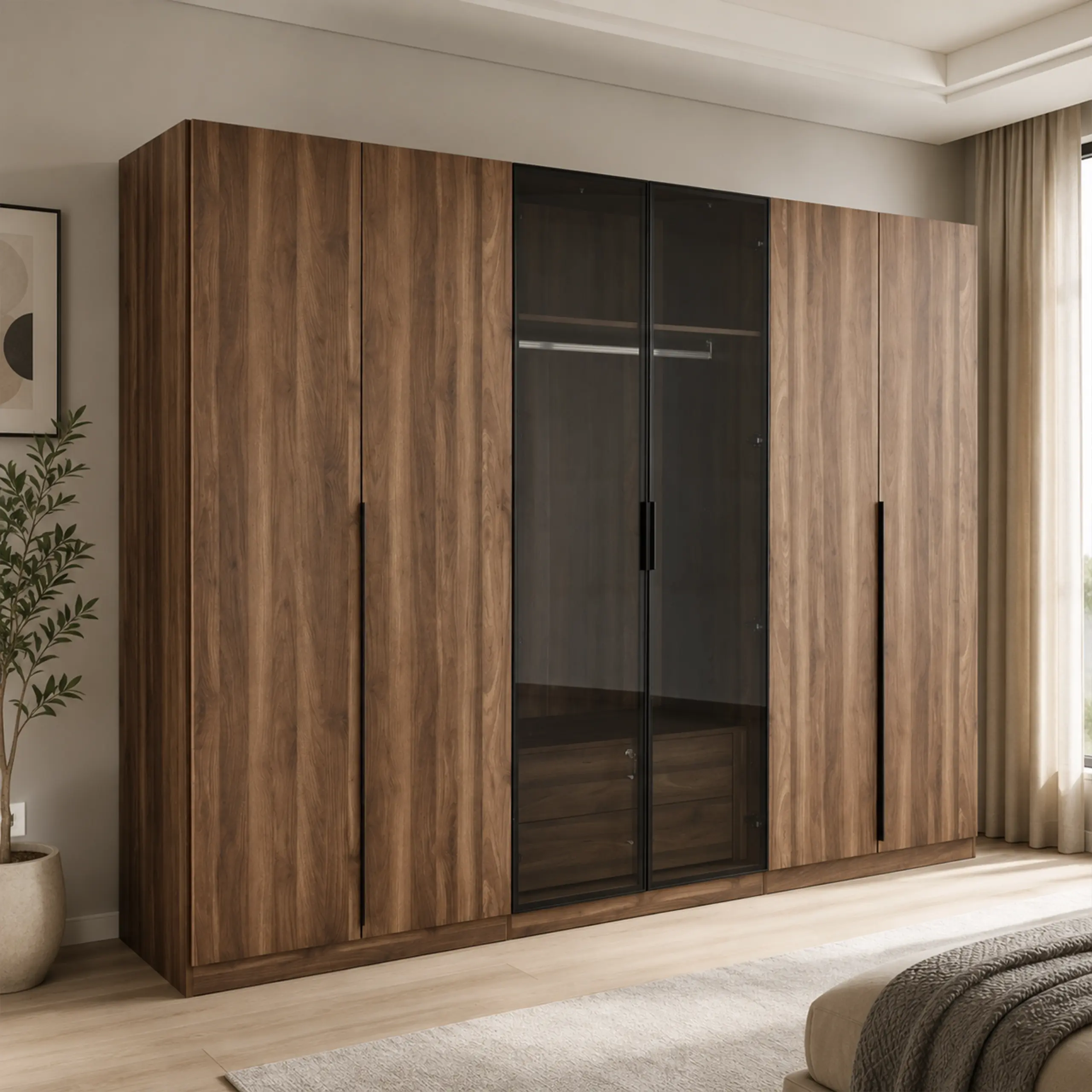 Tooks 6 Door Wardrobe United Furniture