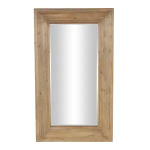 Brown Wood Floor Mirror (13643)
