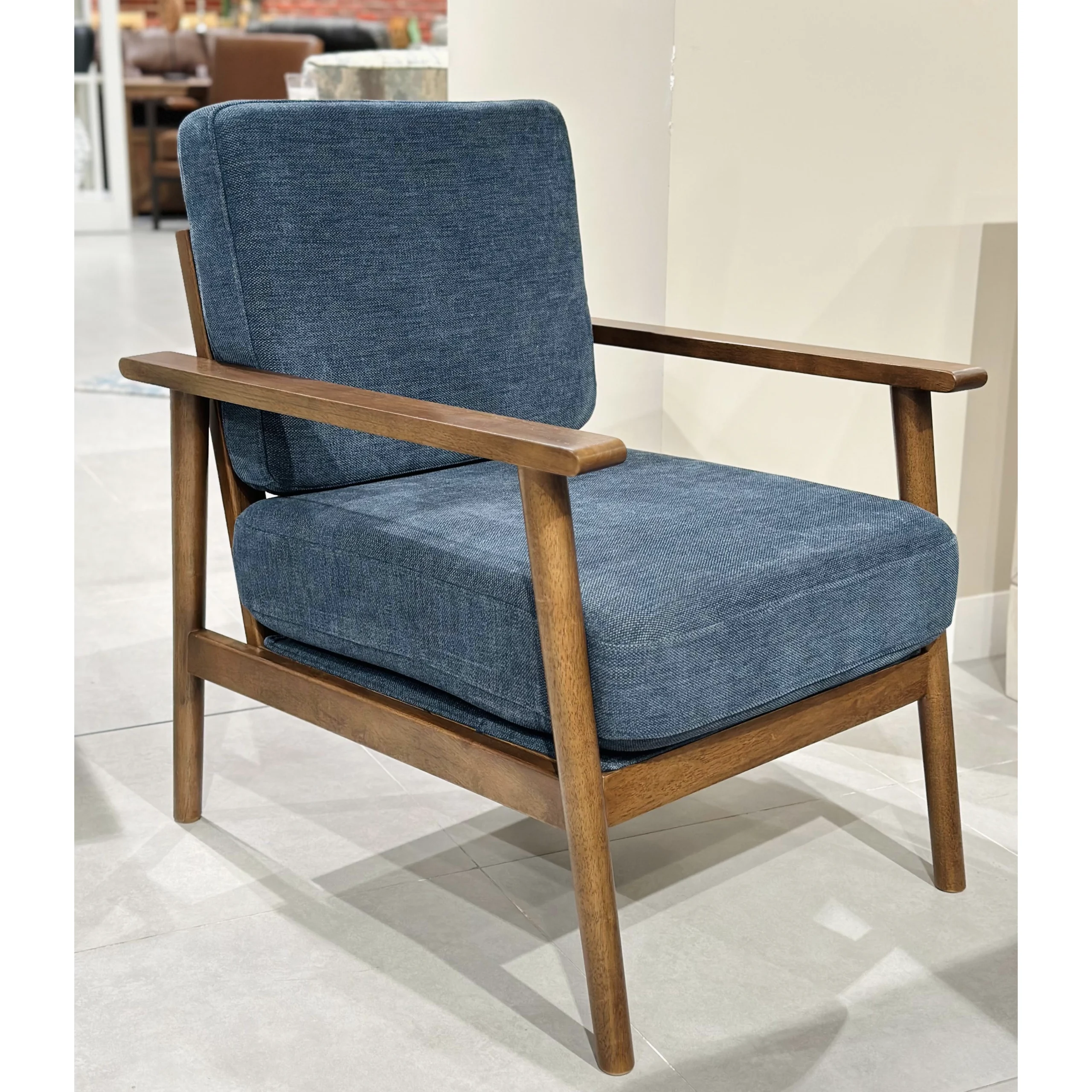 Bixler Accent Chair Navy United Furniture
