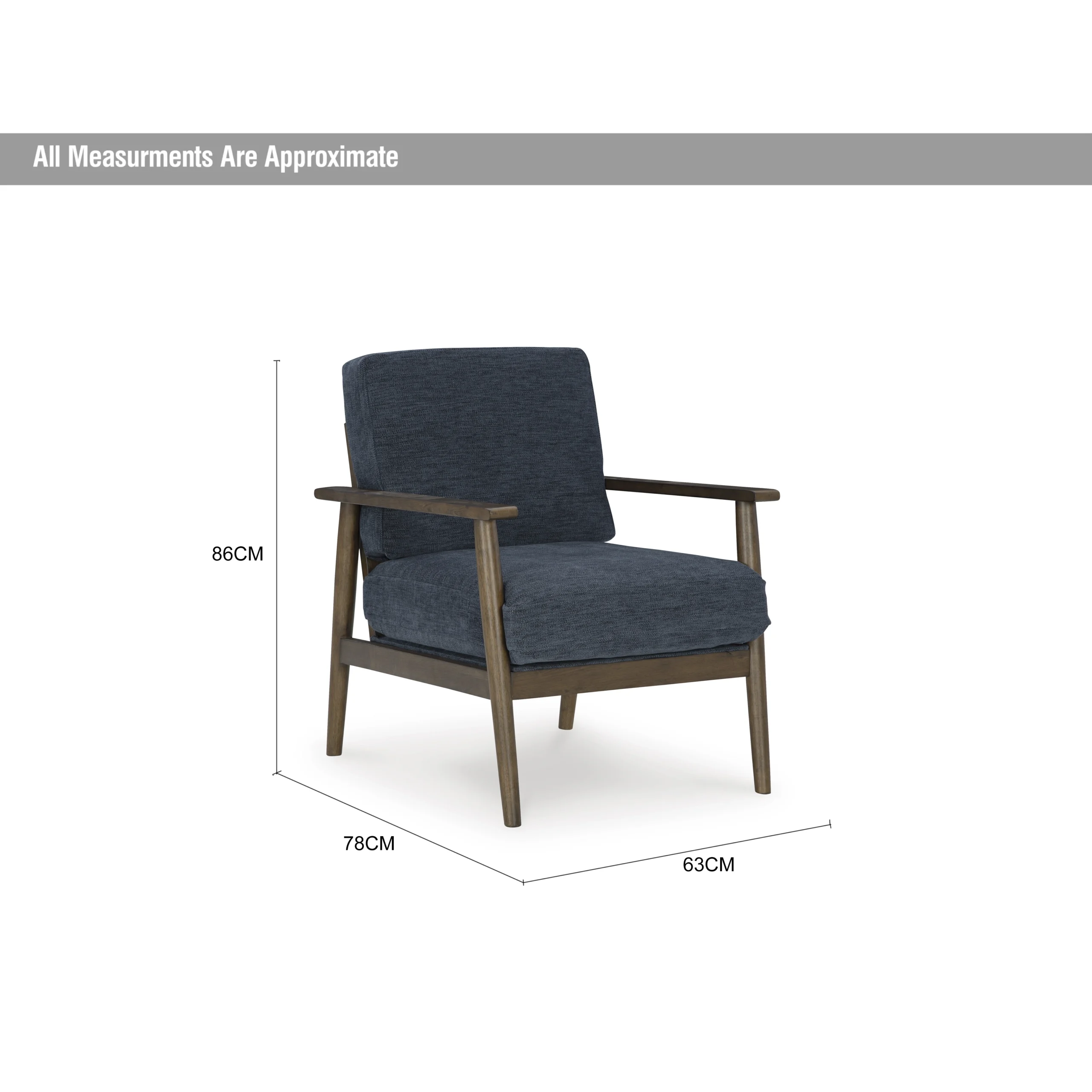 Bixler Accent Chair Navy Dia United Furniture