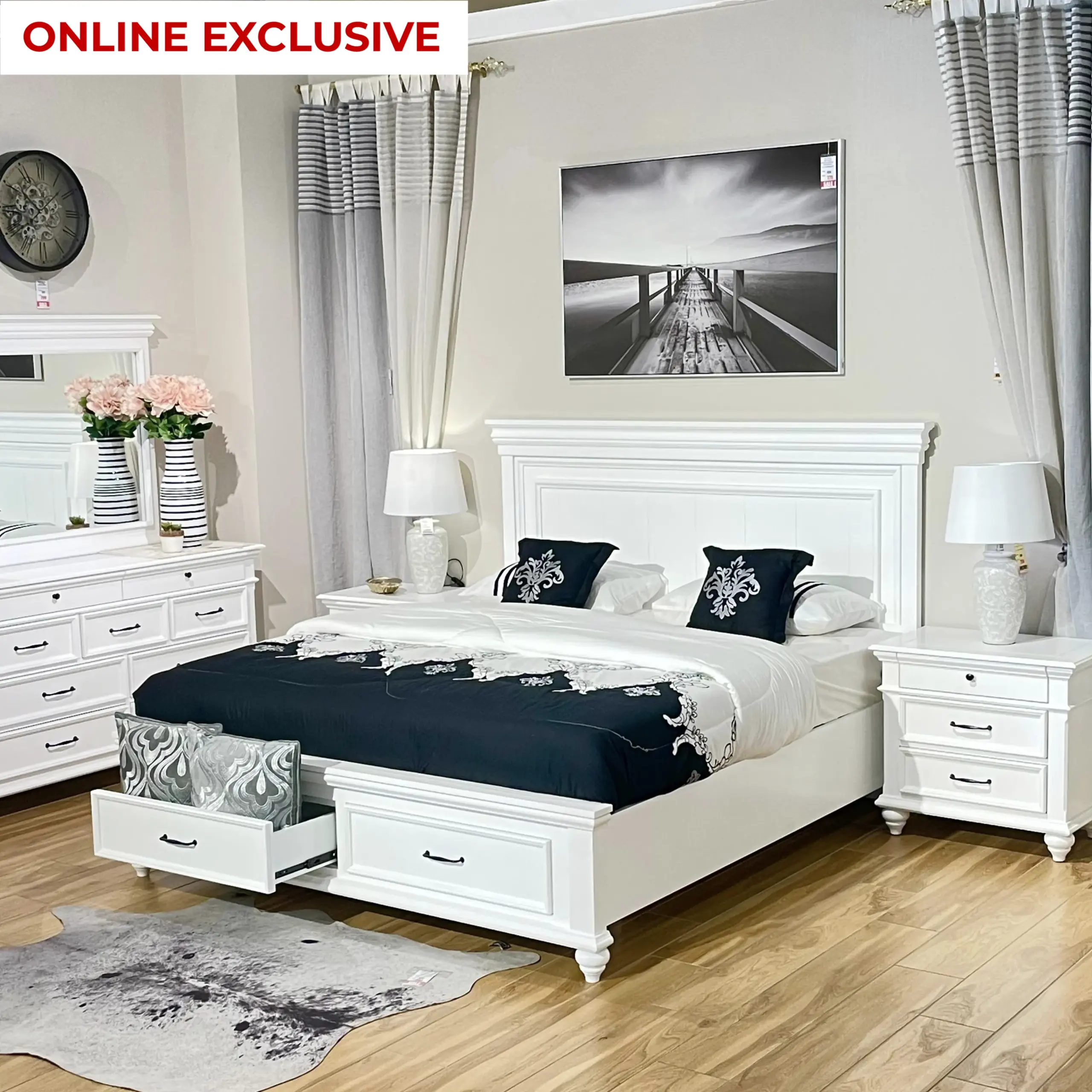 Farmsville Queen Bed Oe United Furniture