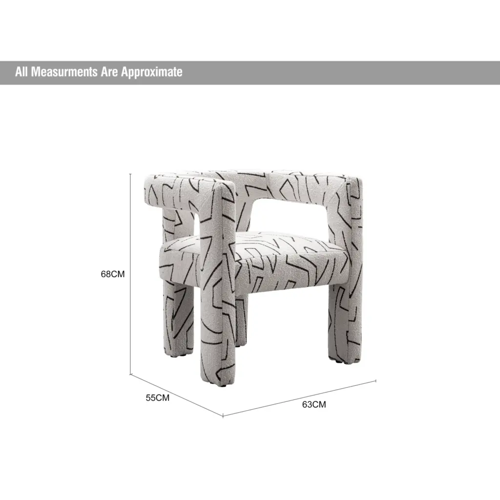 Jodie Accent Chair Swatch White Dia United Furniture