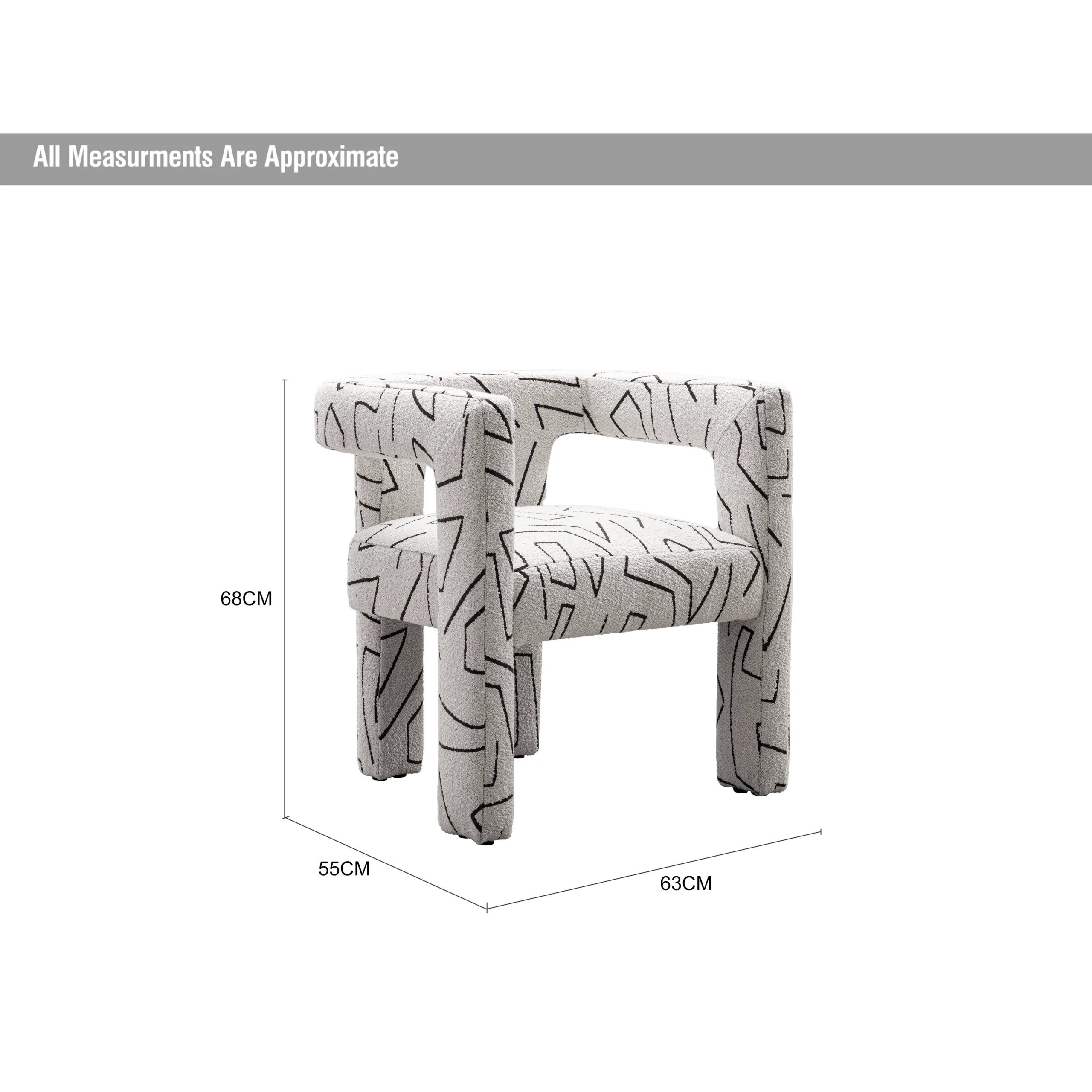 Jodie Accent Chair Swatch White Dia United Furniture