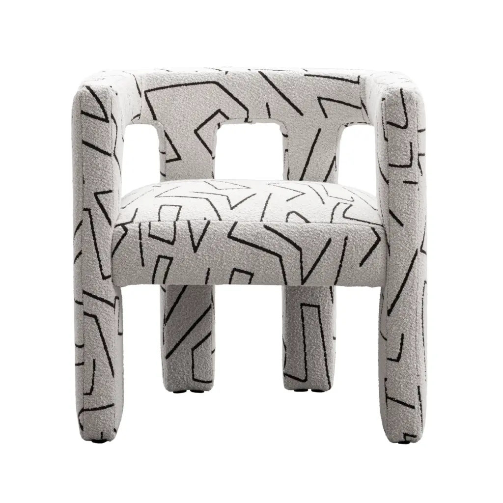 Jodie Accent Chair Swatch White Frontwebp United Furniture