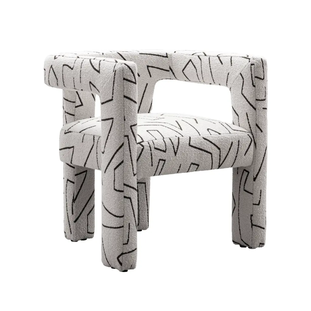 Jodie Accent Chair White United Furniture