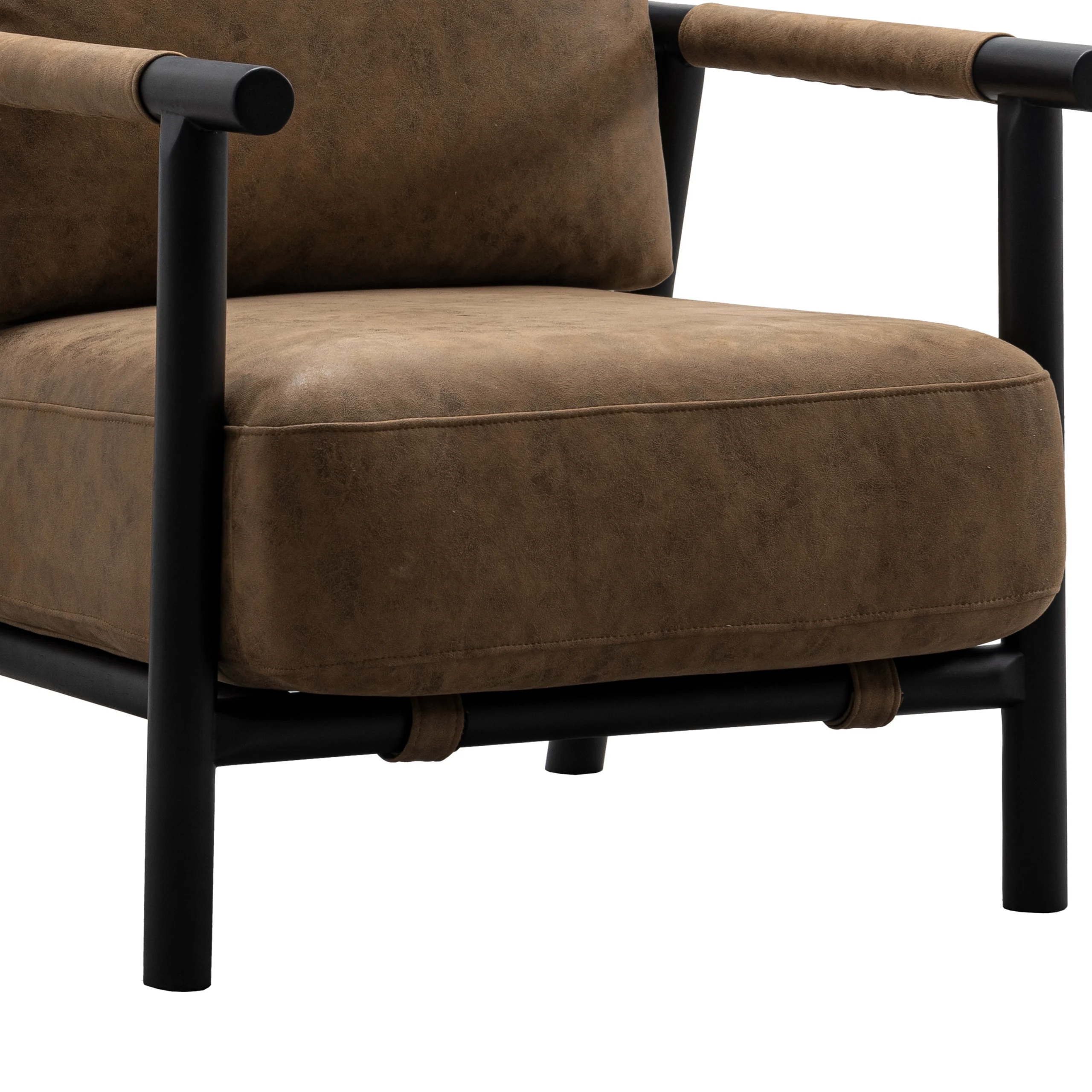 Sean Accent Chare Blk Brown B United Furniture
