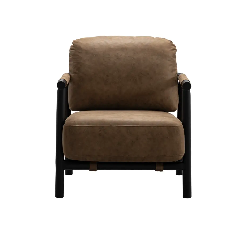 Sean Accent Chare Blk Brown D United Furniture