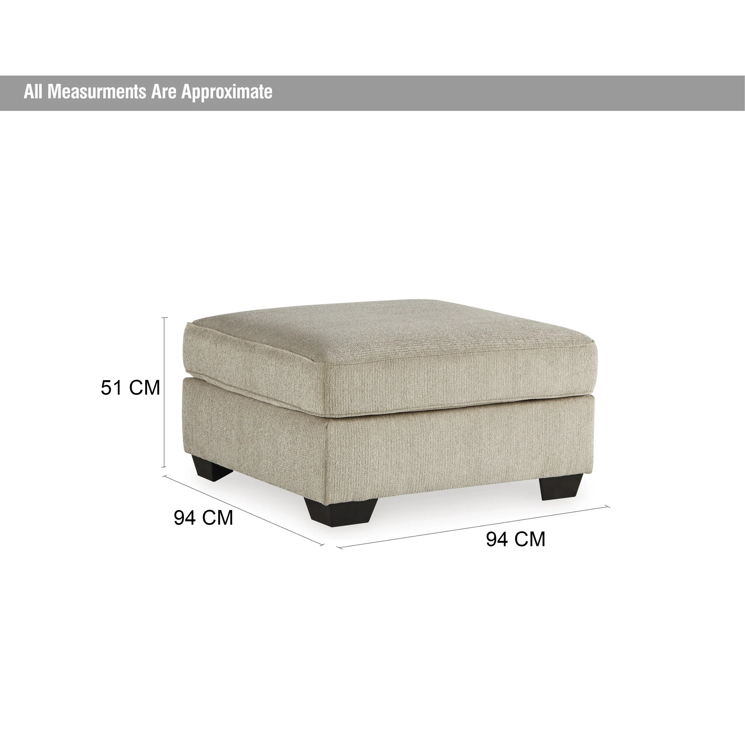 Decelle Oversized Ottoman Dim United Furniture