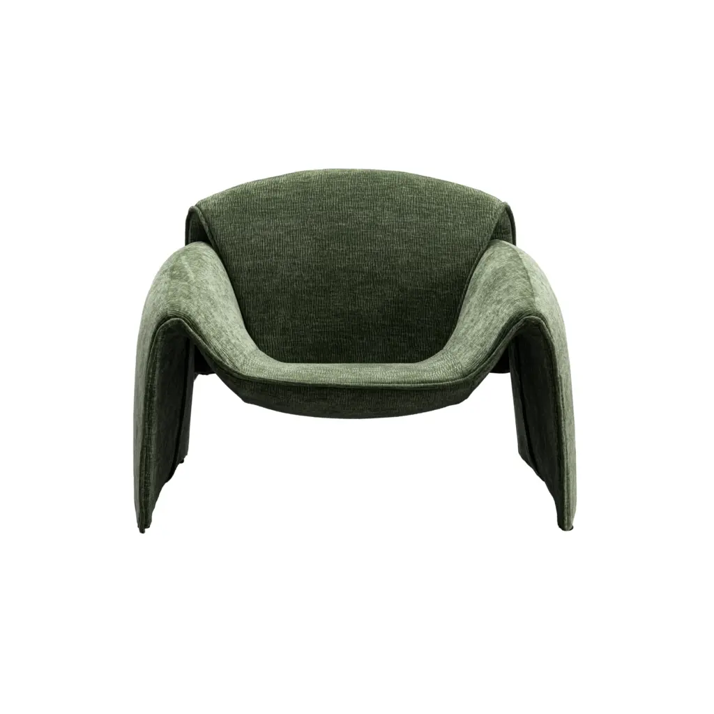 Emily Aceent Chair Grass Green Front United Furniture
