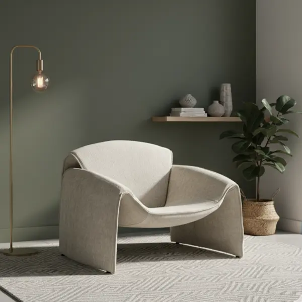 Emily Accent Chair - Beige