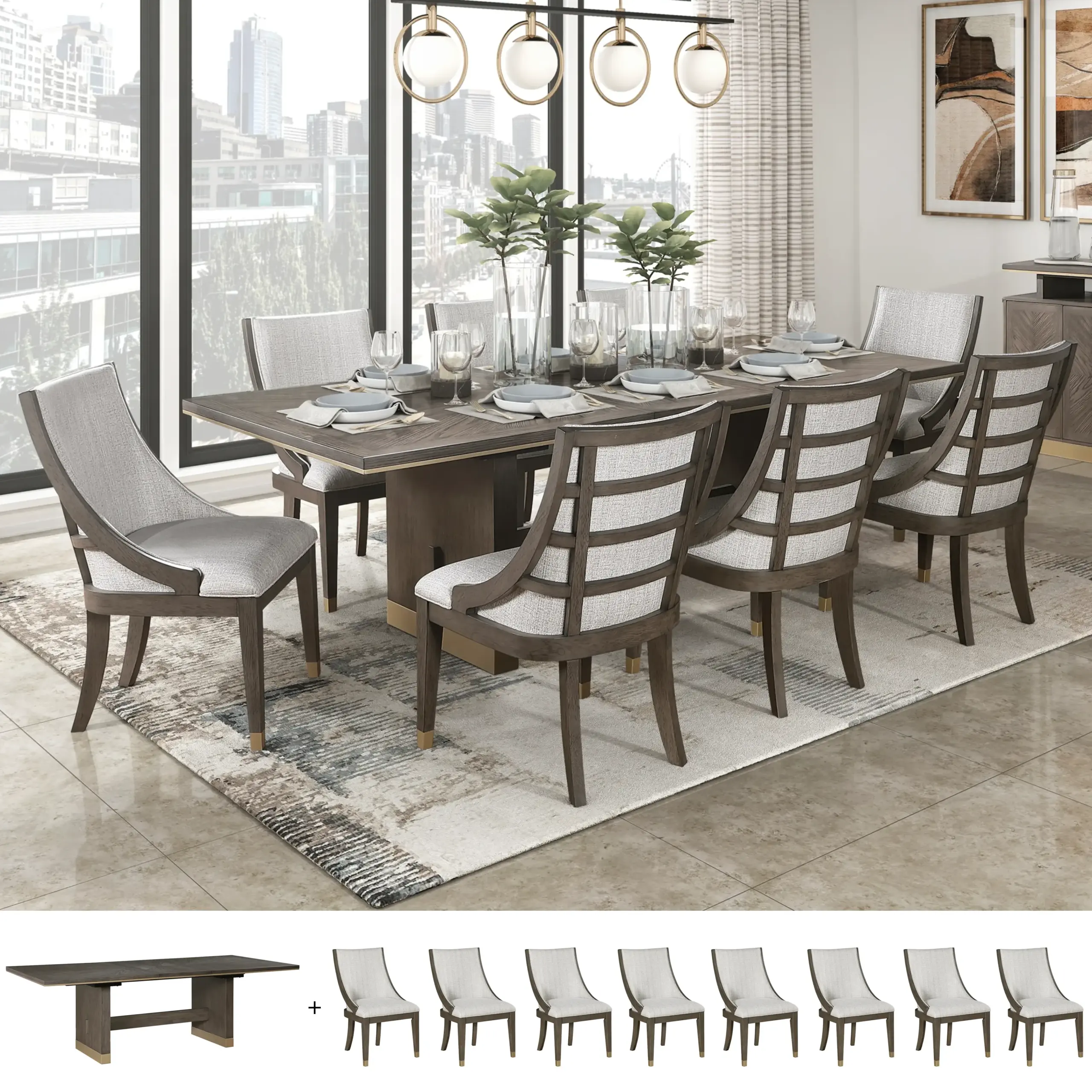Hoopen Dining Set United Furniture