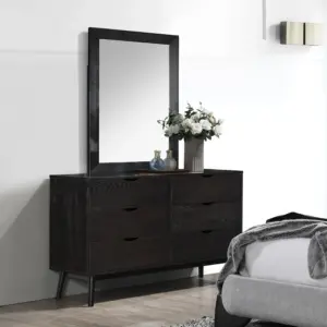 Meizhu Dresser with Mirror - Wenge