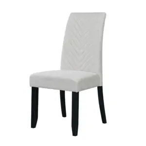 Niko Dining Chair - Light Beige (black leg)