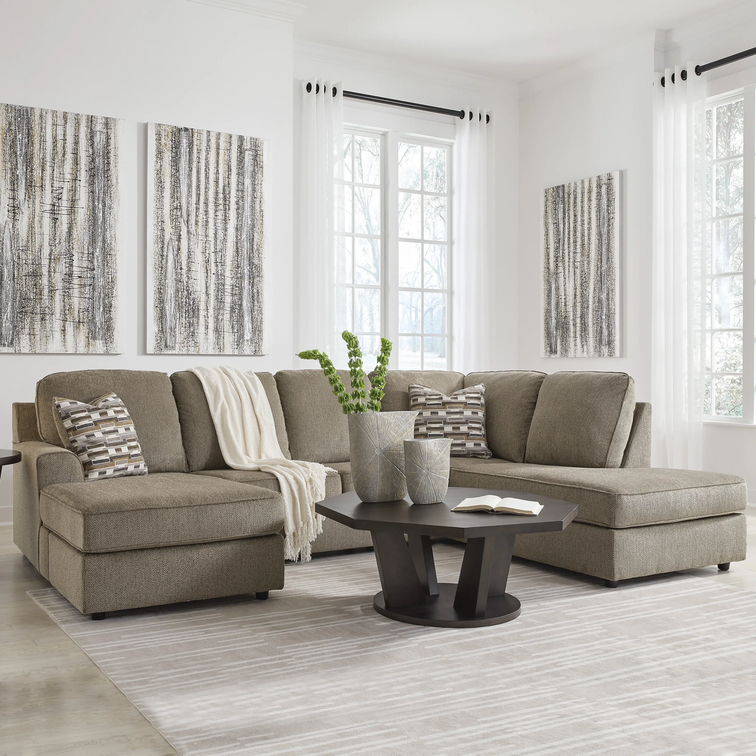 Ophannon Corner Sofa 2 United Furniture