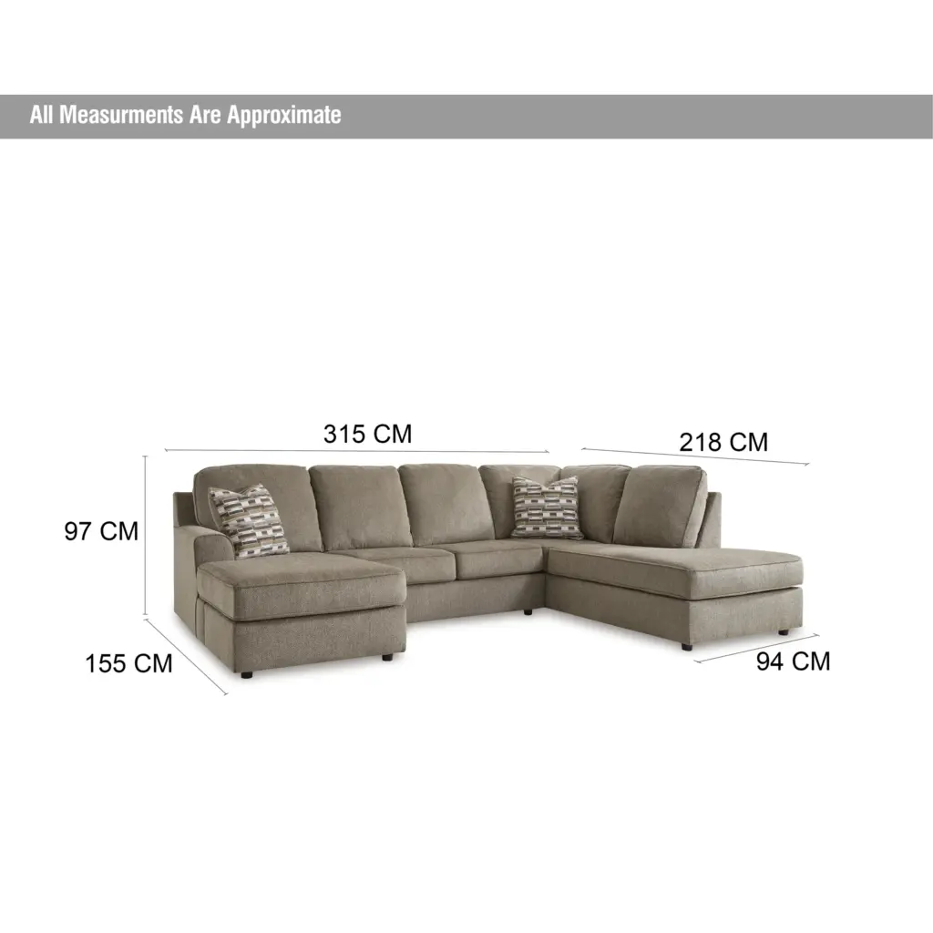 Ophannon Corner Sofa Dim United Furniture