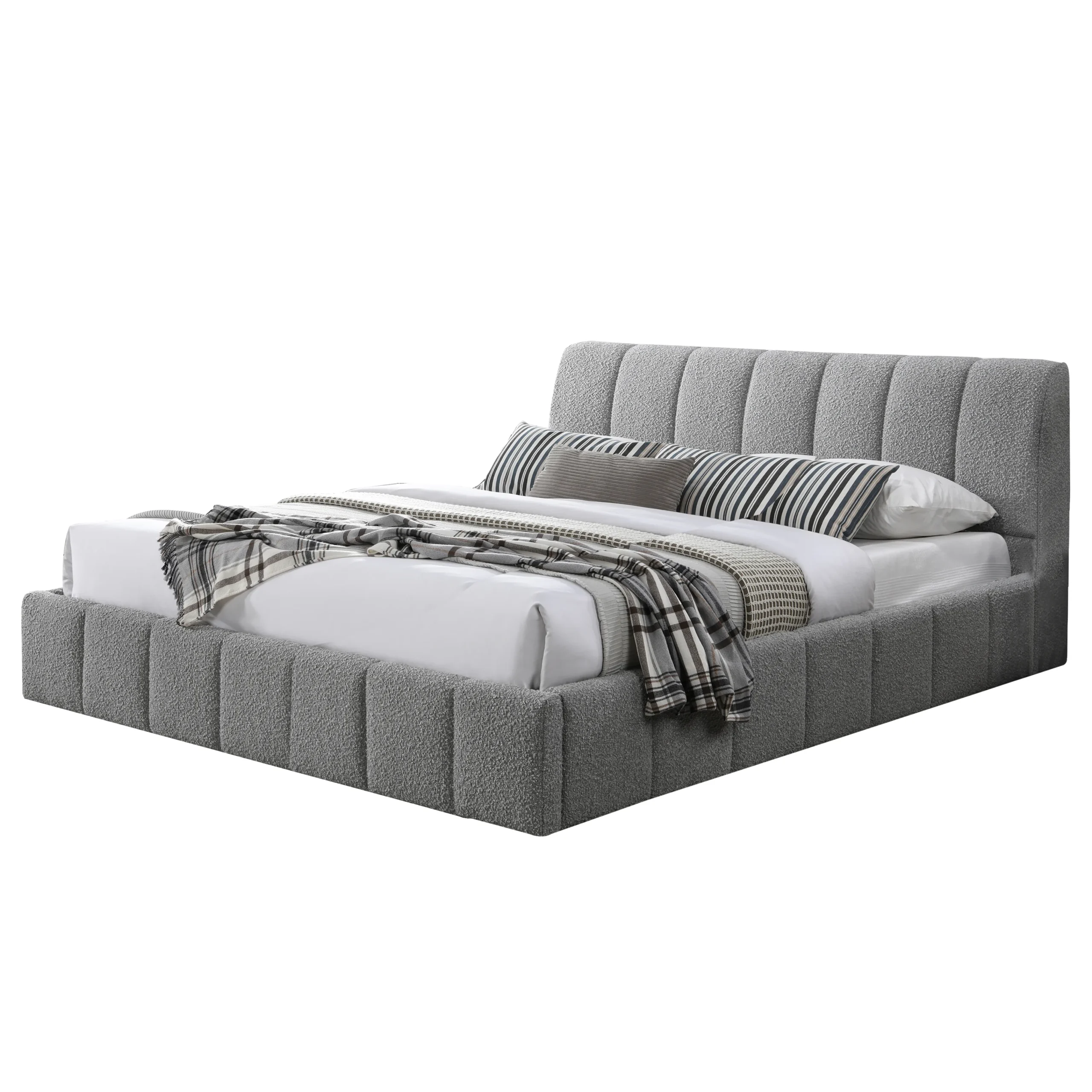 Picton King Bed Grey 1 United Furniture