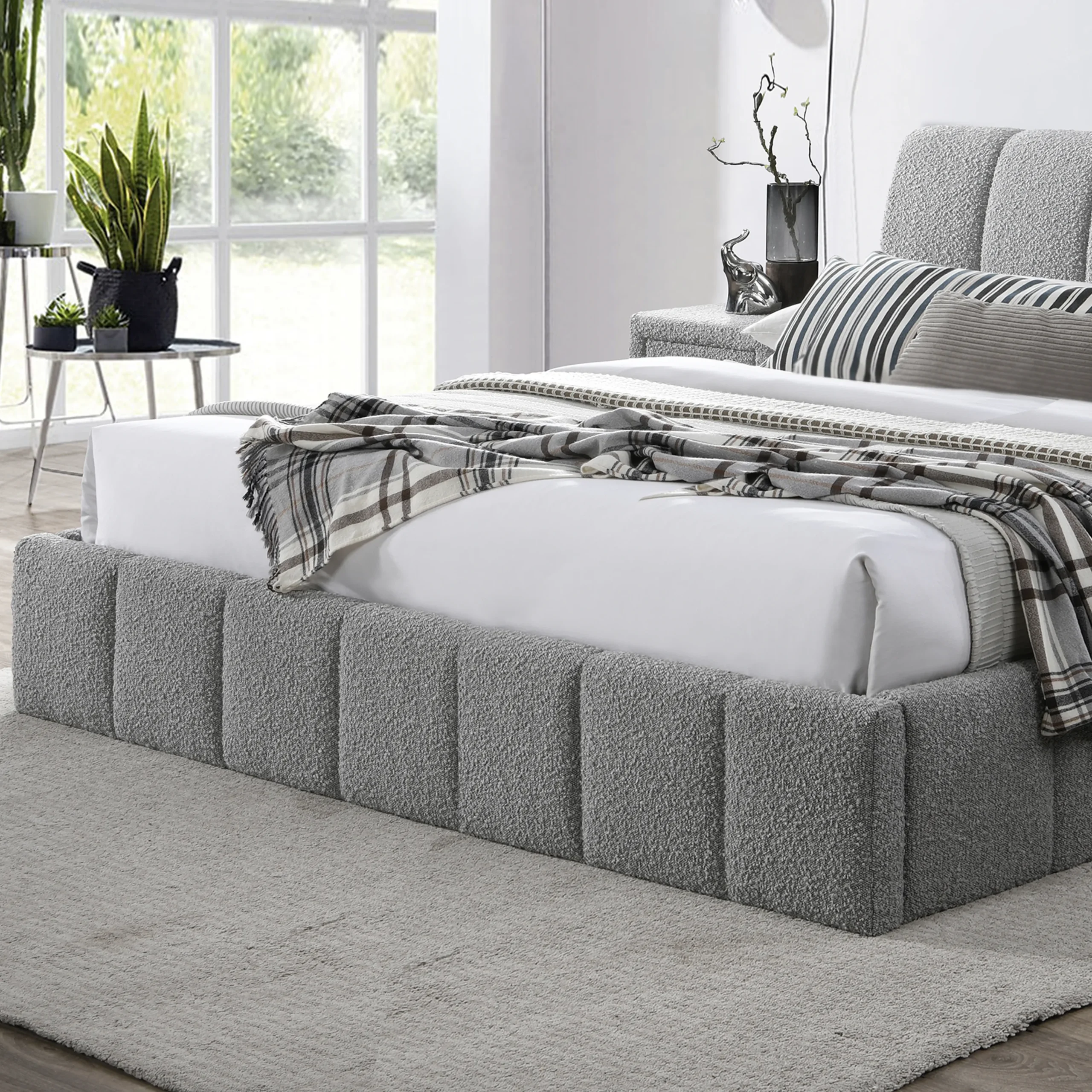 Picton King Bed Grey 2 United Furniture
