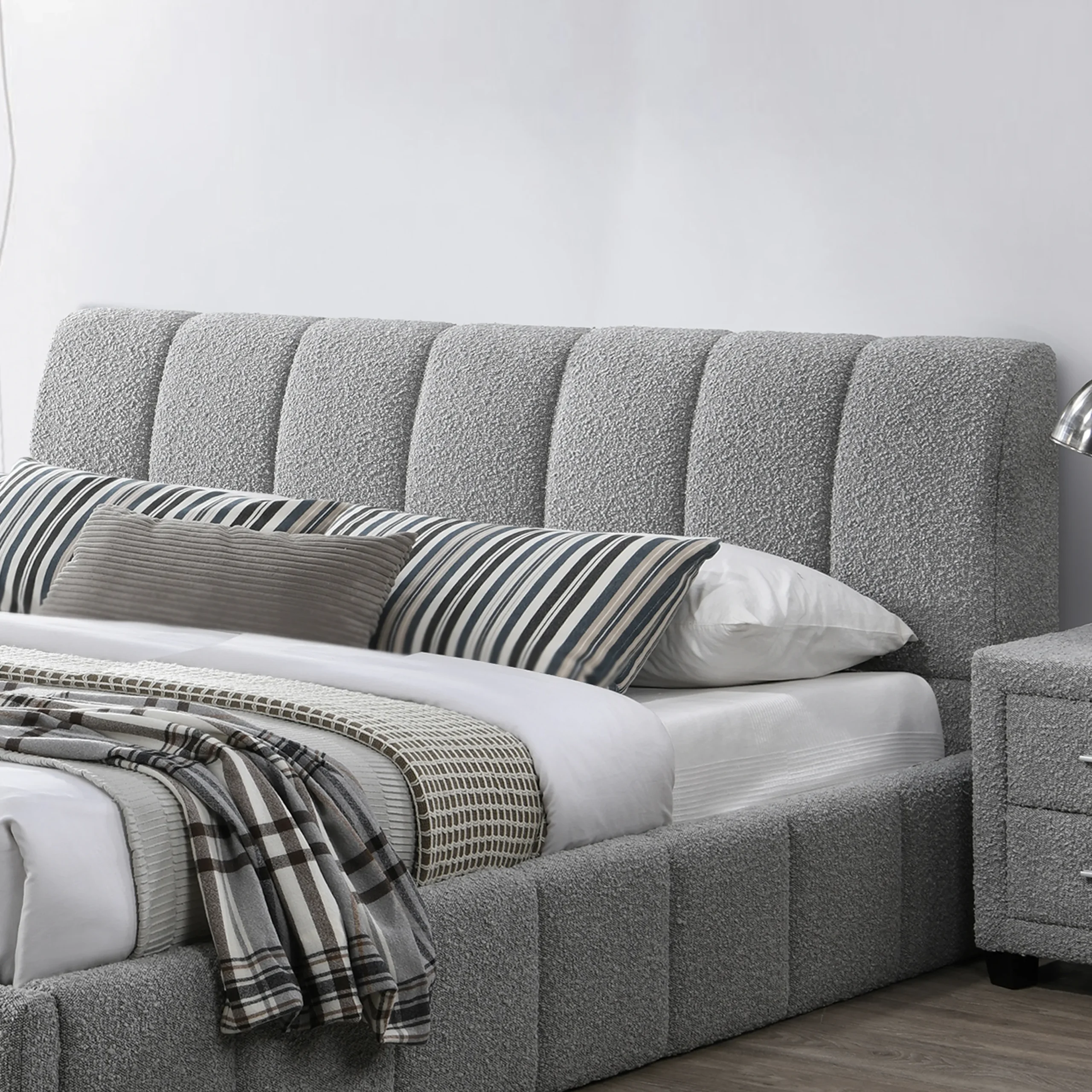 Picton King Bed Grey 3 United Furniture