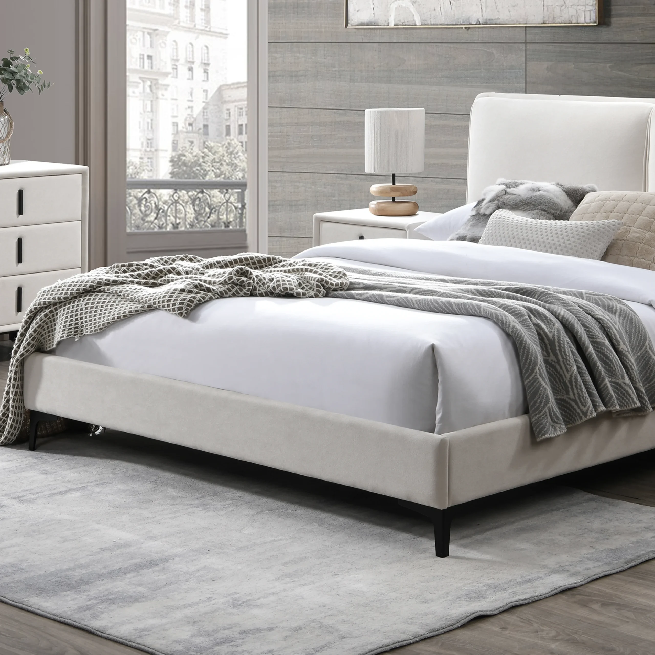 Porter Bed Cream 2 United Furniture