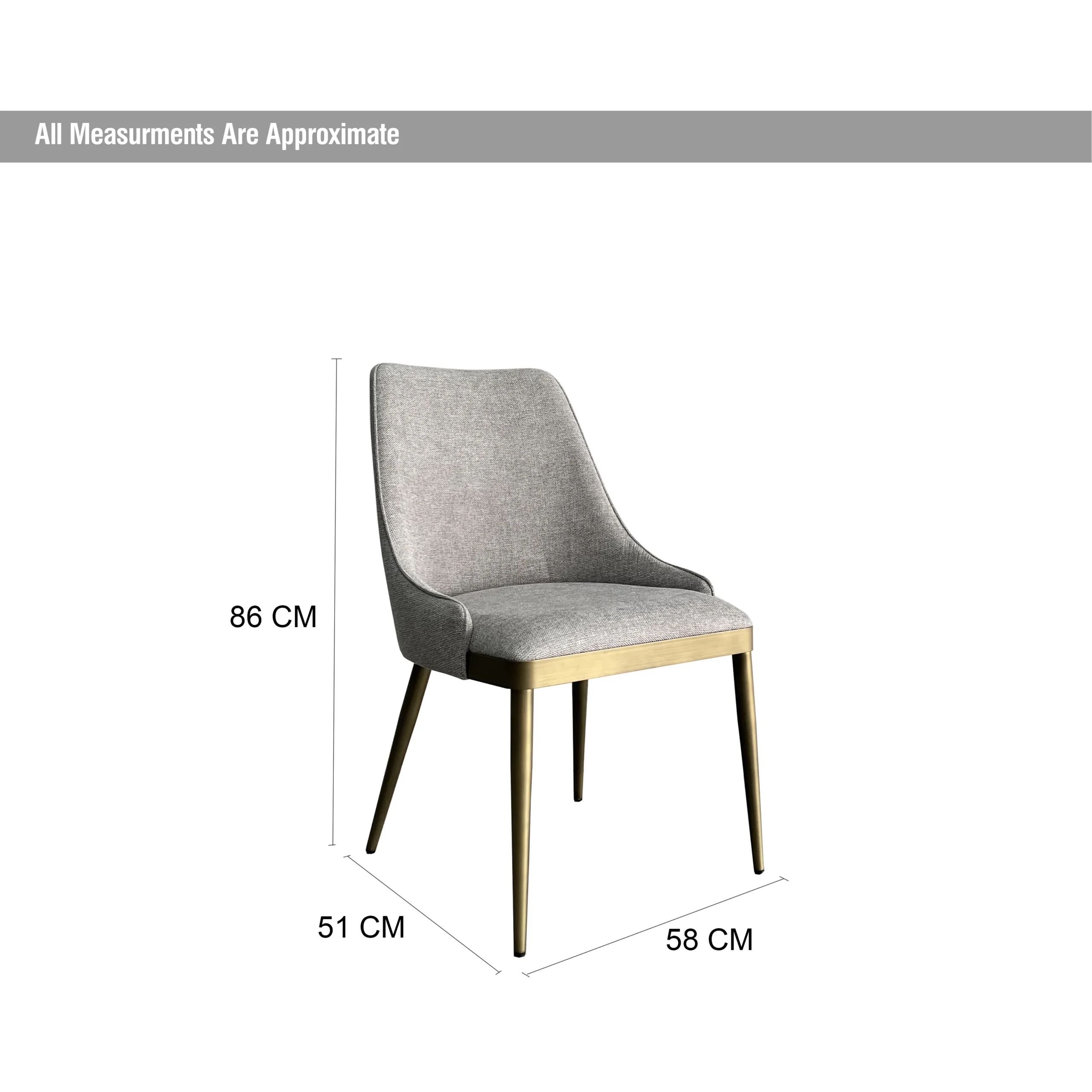 Rangoon Chair Grey Dim United Furniture