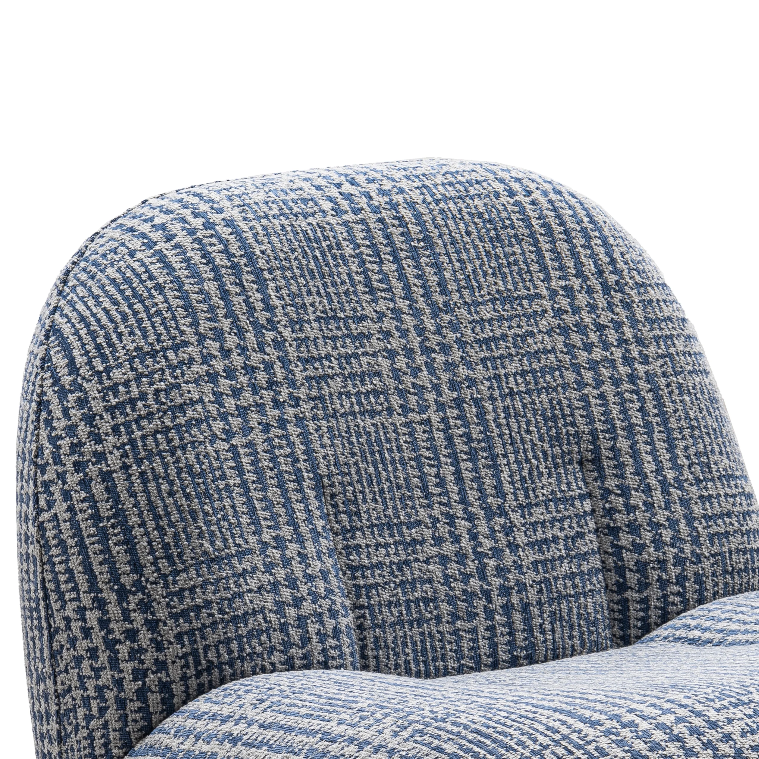 Streep Accent Chair Blue Swatch United Furniture