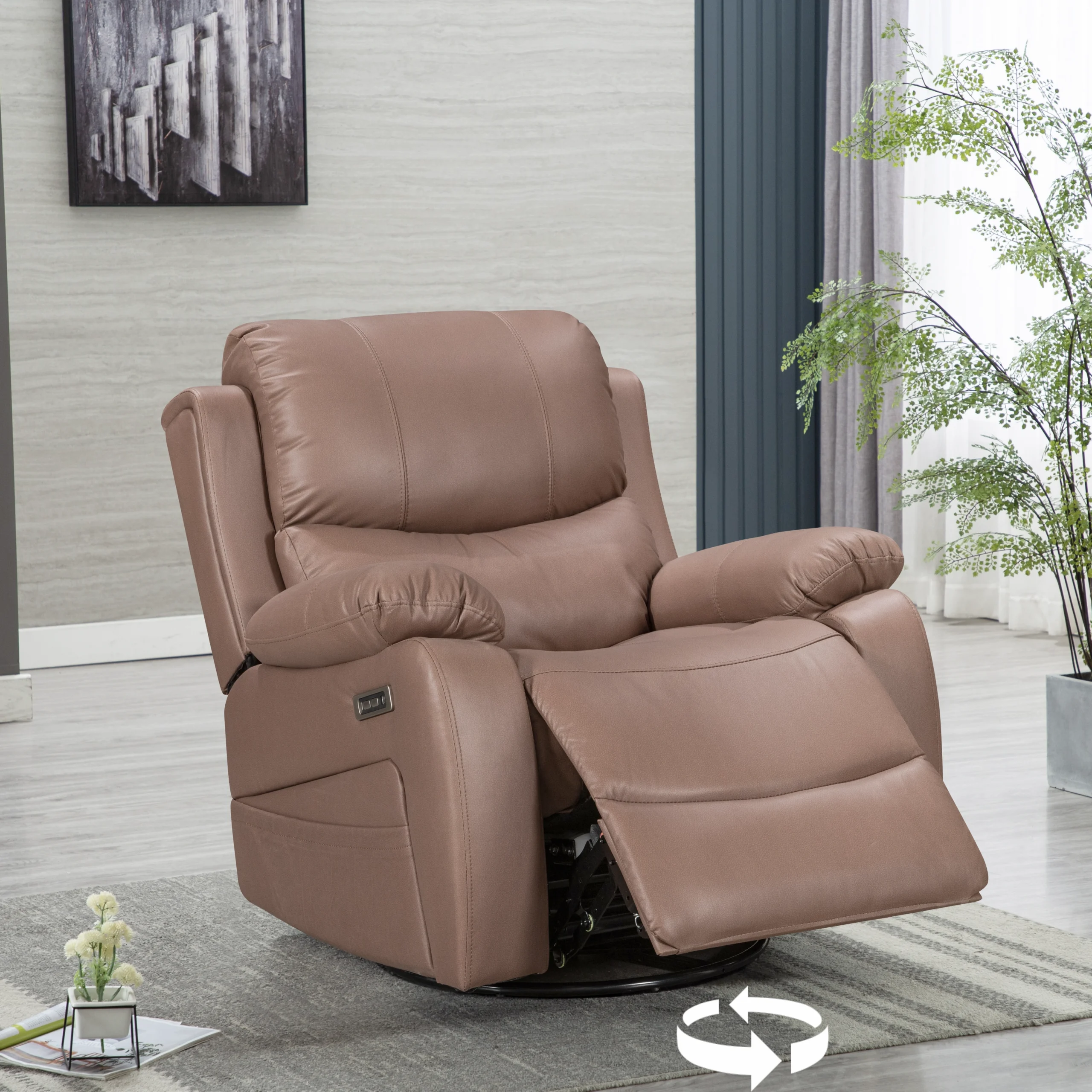 Teigen Motion Recliner Brown United Furniture