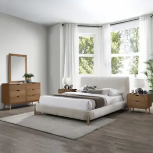 Vesalge King Bed - Beige