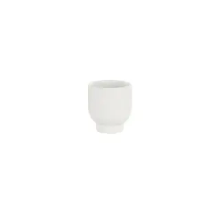 White Ceramic Planter 6"(43860)