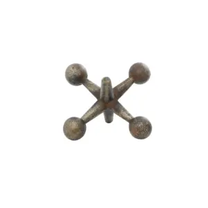 Gold Metal Jack Weathered Sculpture  5" (44535)